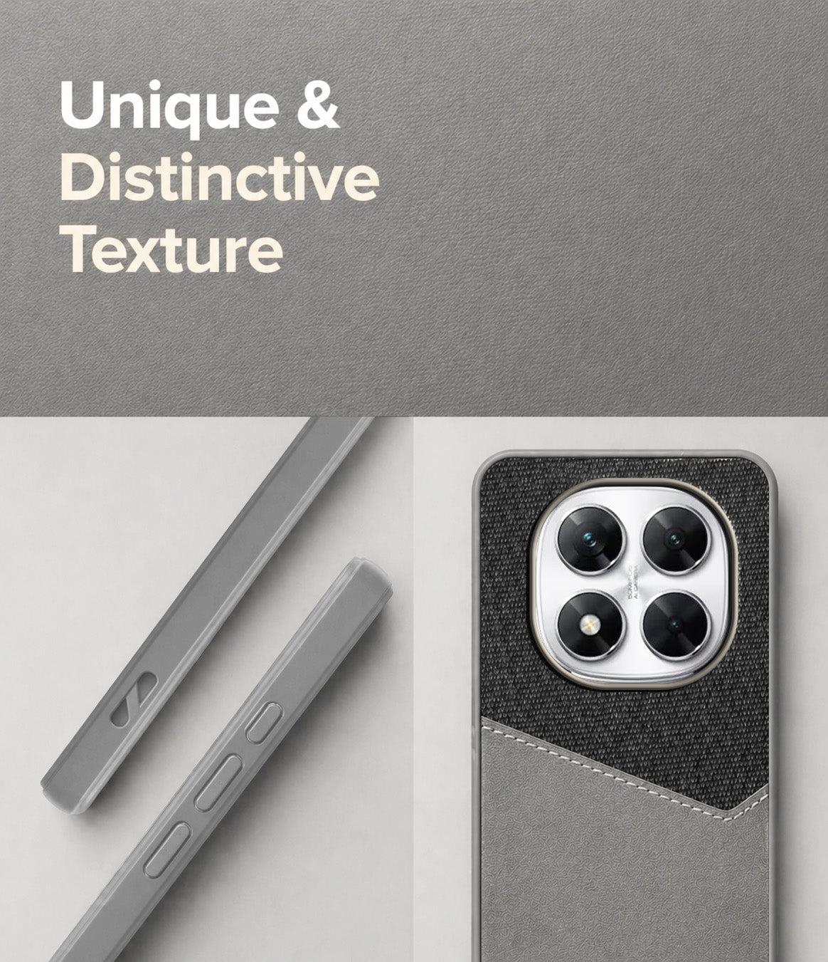 For Xiaomi Poco X7 Back Cover Case (Dual PU Leather Stitch | Professional Minimalist | Soft and Flexible)