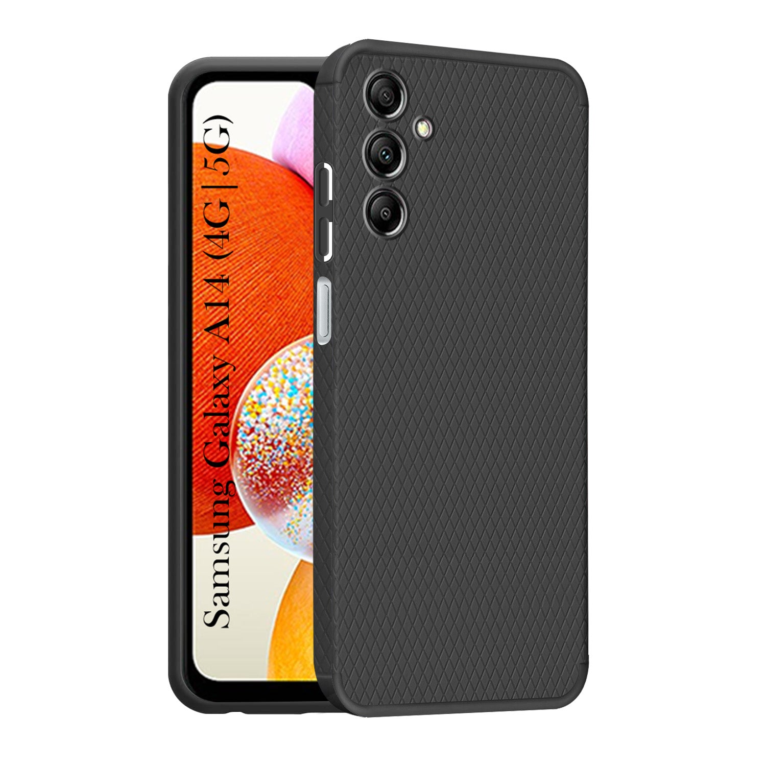 For Samsung Galaxy A14 4G | 5G Back Cover Case (Liquid Silicone | Side Grip | Camera Protection)