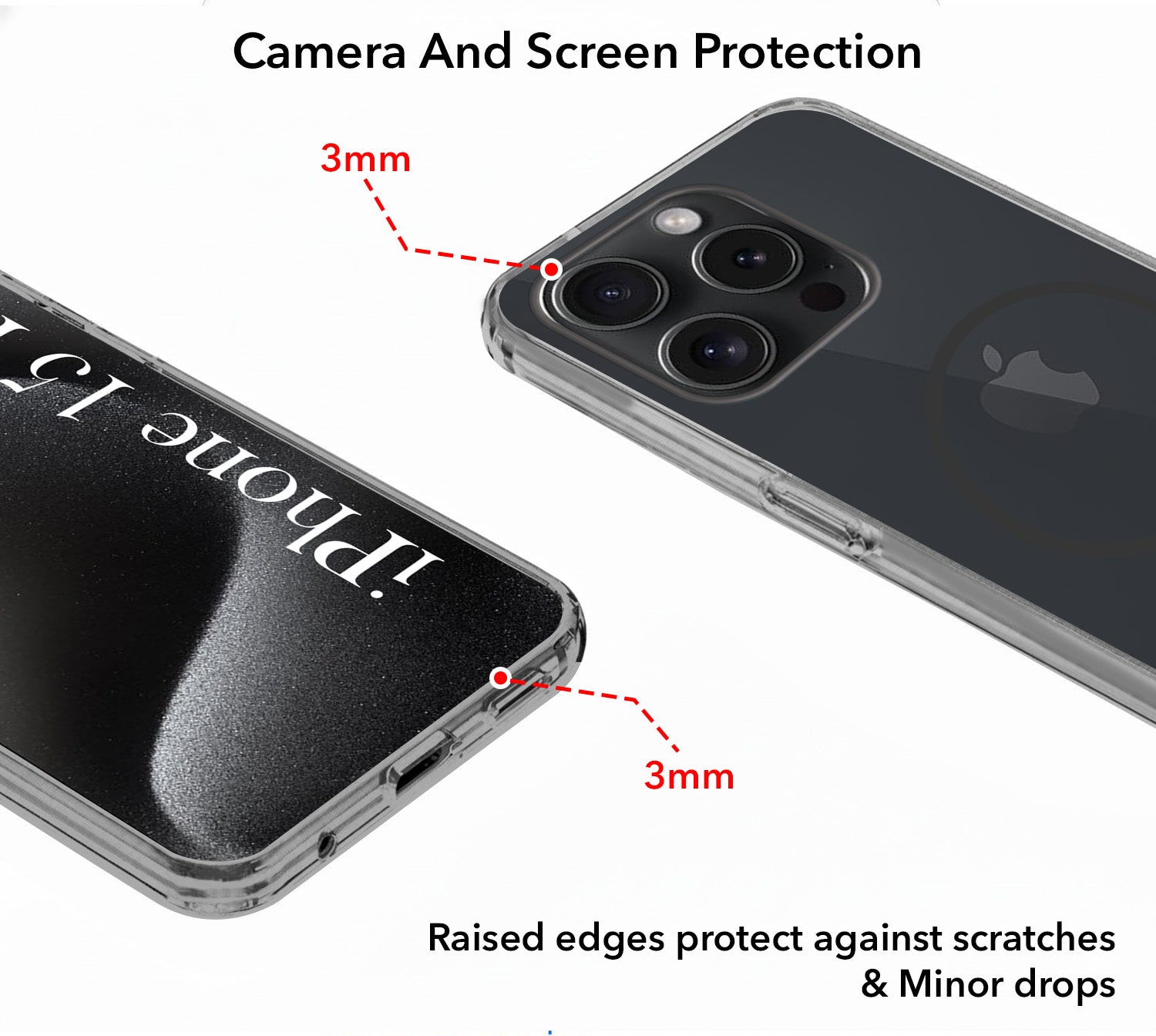 For Apple iPhone 15 Pro Back Cover Case Silicone (Slim Paper Thin | Camera Protection Bump | Minimalist Professional | Soft Flexible)