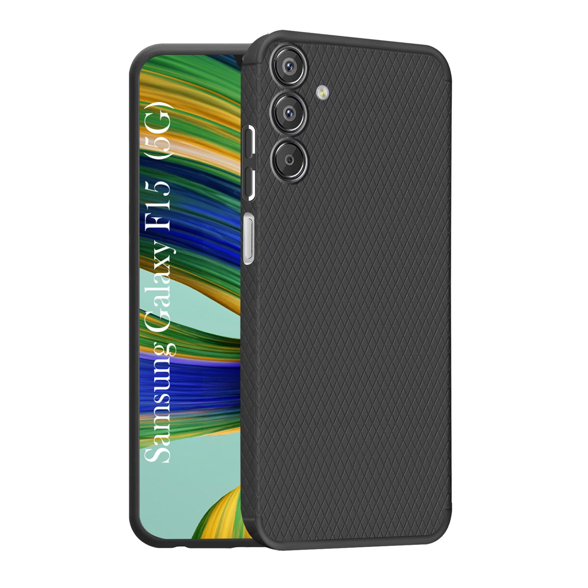 For Samsung Galaxy F15 5G Back Cover Case (Liquid Silicone | Side Grip | Camera Protection)