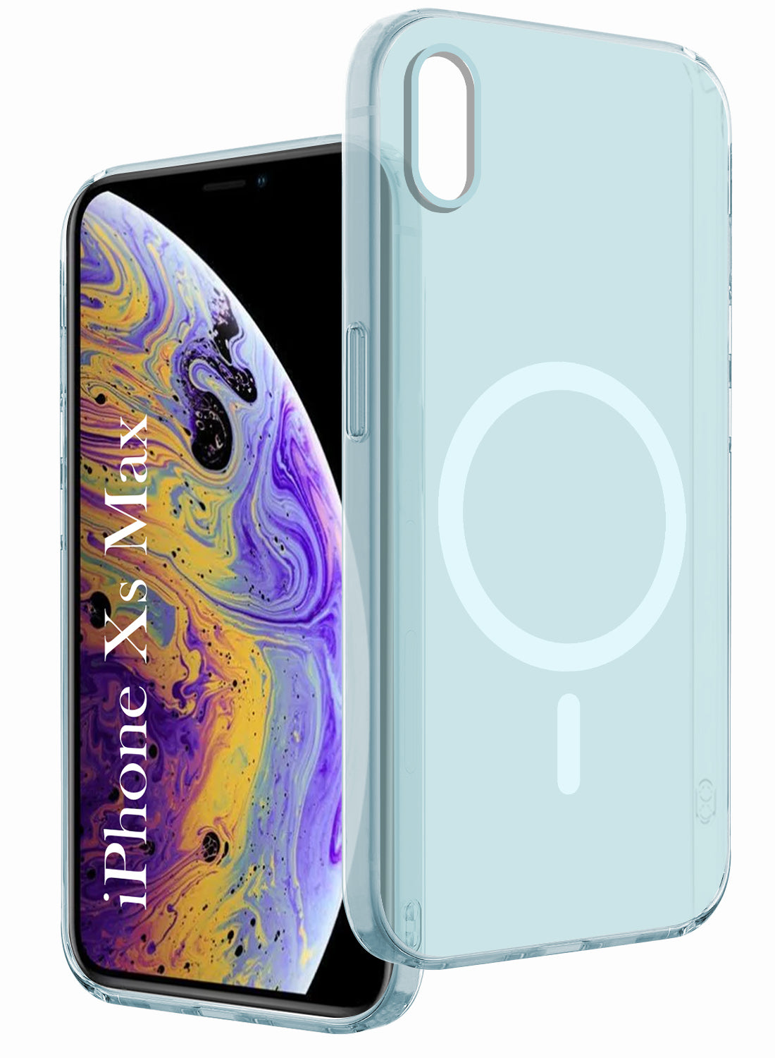 For Apple iPhone Xs Max Back Cover Case (Frosted Matte Feel | MagSafe Compatible Wireless Charging | Polycarbonate Material)