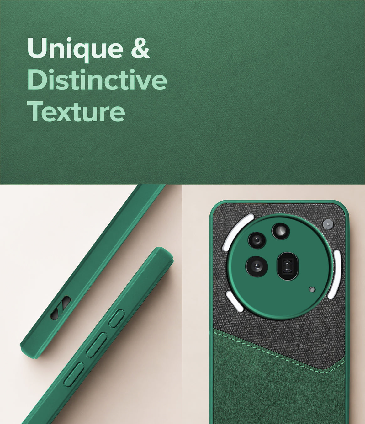 For Nothing Phone 3A Pro 5G Back Cover Case  (Dual PU Leather Stitch | Professional Minimalist | Soft and Flexible)