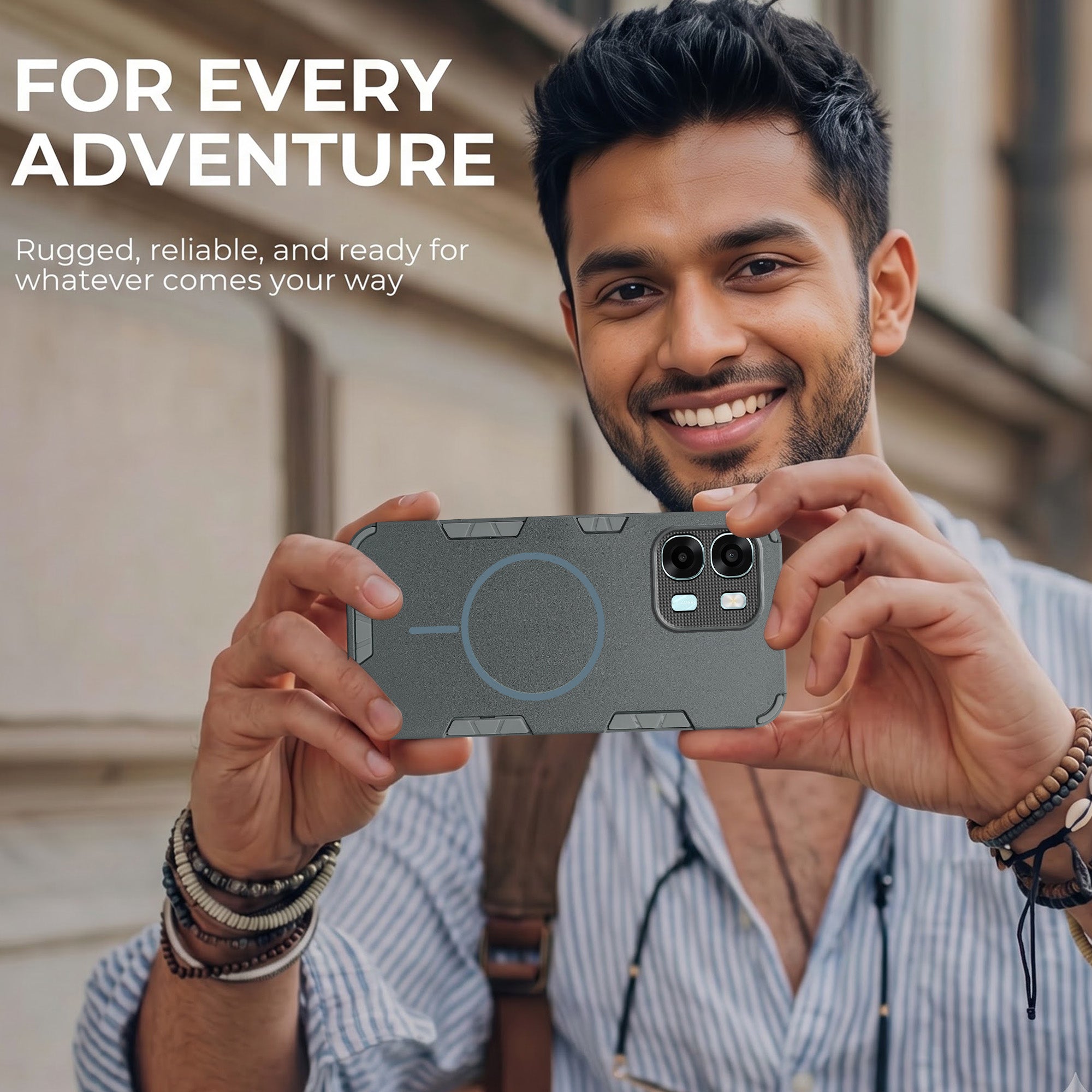For Oppo A6X | Oppo A6S Back Cover Case (Slim Hybrid Armor | Shockproof Camera Protection | Rugged Dual Layer)