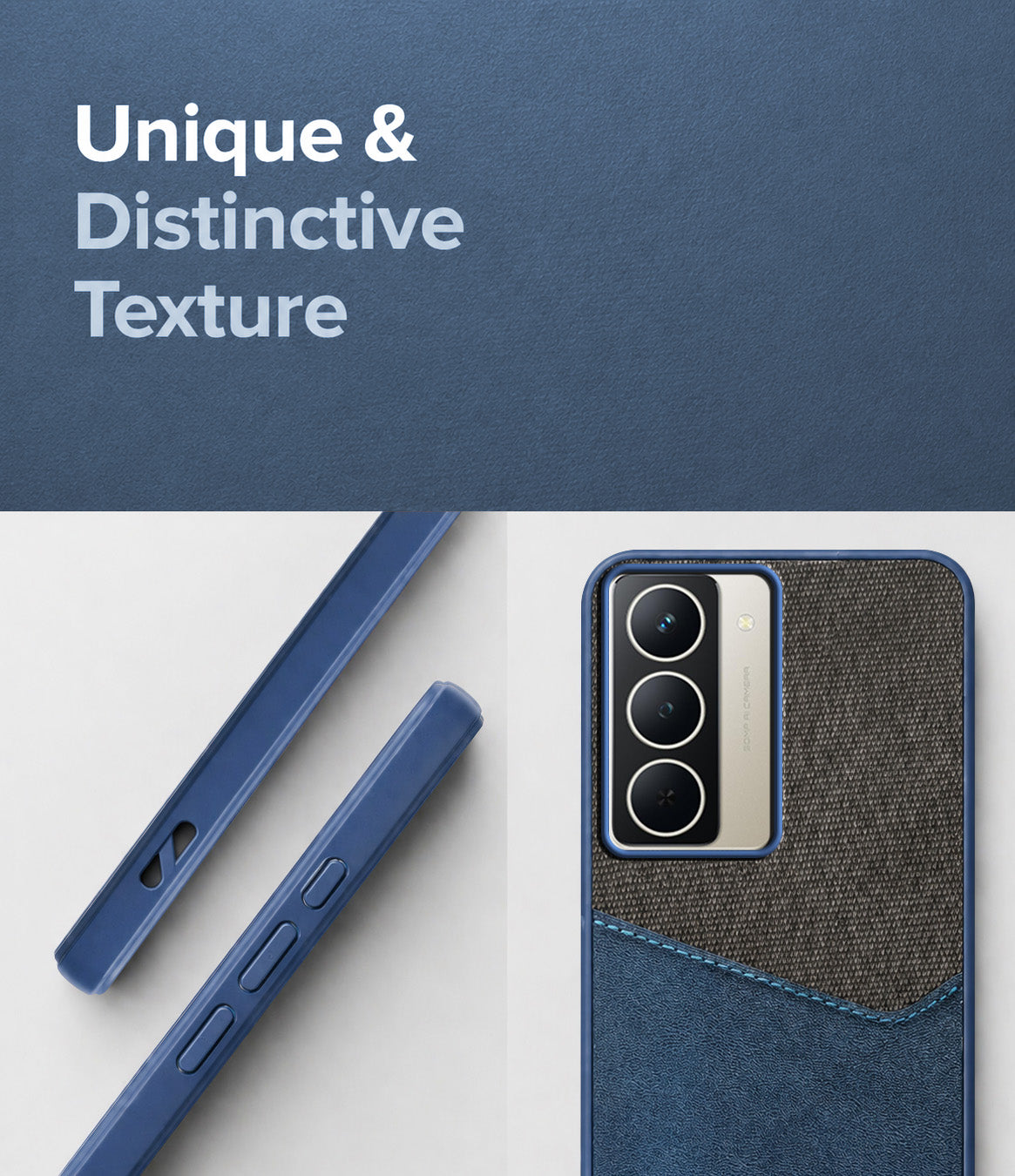 For Realme Narzo 80x Back Cover Case (Dual PU Leather Stitch | Professional Minimalist | Soft and Flexible)