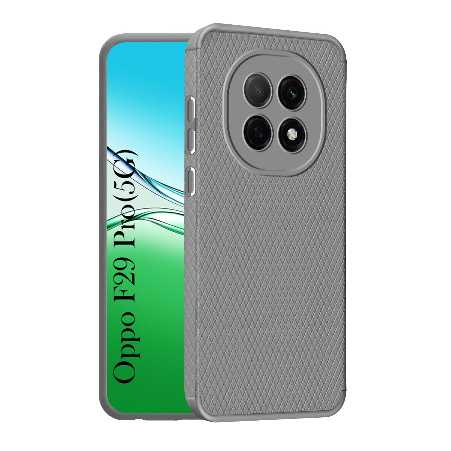 For Oppo F29 Pro Back Cover Case (Liquid Silicone | Side Grip | Camera Protection)