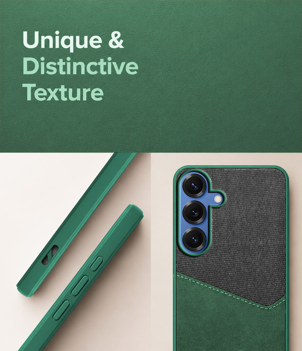 For Samsung Galaxy S25 Back Cover Case (Dual PU Leather Stitch | Professional Minimalist | Soft and Flexible)