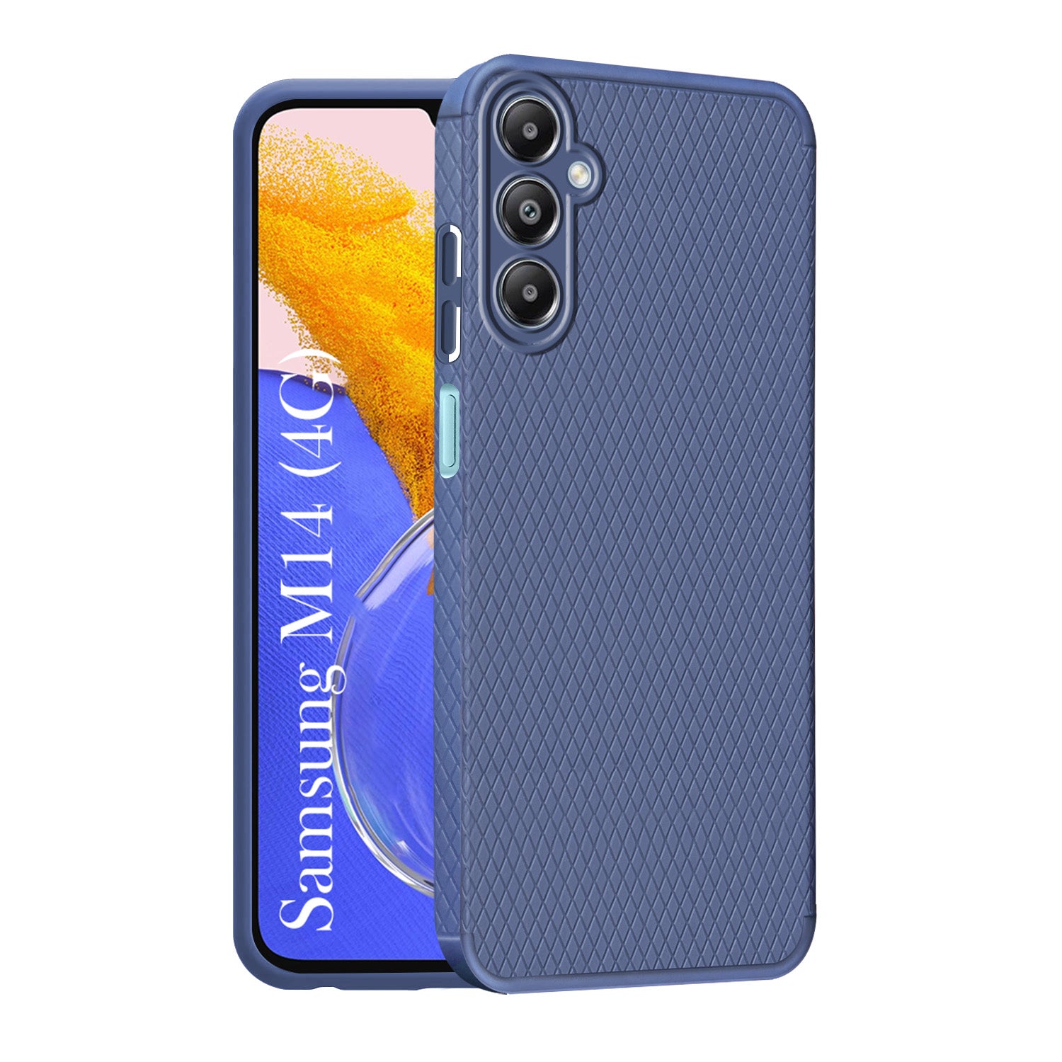 For Samsung Galaxy M14 4G Back Cover Case (Liquid Silicone | Side Grip | Camera Protection)