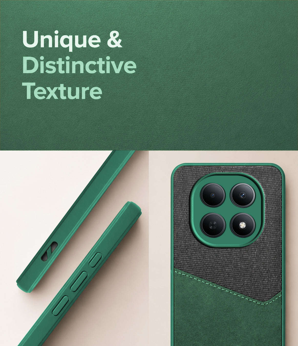 For Poco M8 5G Back Cover Case (Dual PU Leather Stitch | Professional Minimalist | Soft and Flexible)