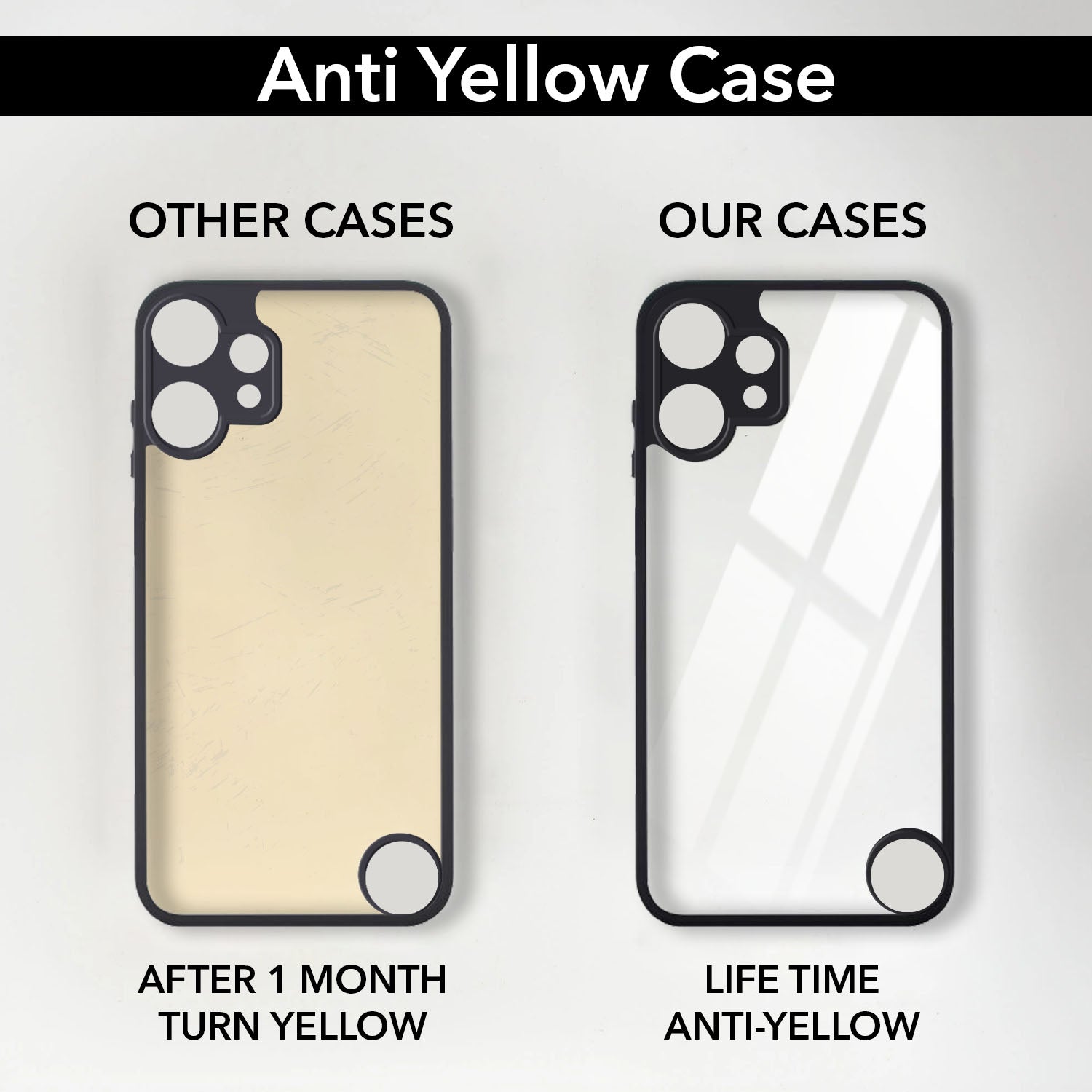 For Nothing CMF Phone 2 Pro Combo with Back Cover and 9H Tempered Glass (Lifetime Anti-Yellow | Crystal Clear Shockproof | Oleophobic Coating Screen Glass)