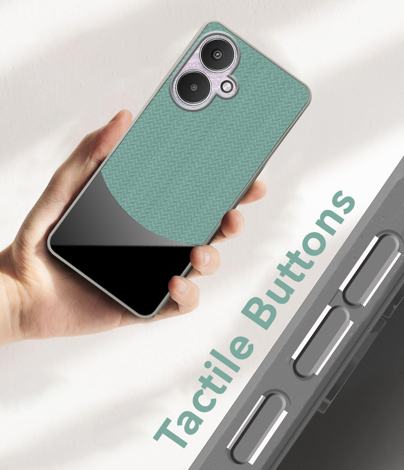 For Redmi 13C 5G Back Cover Case (Elegant PU Leather Finish | Premium Minimalist Professional | Camera Protection Bump)