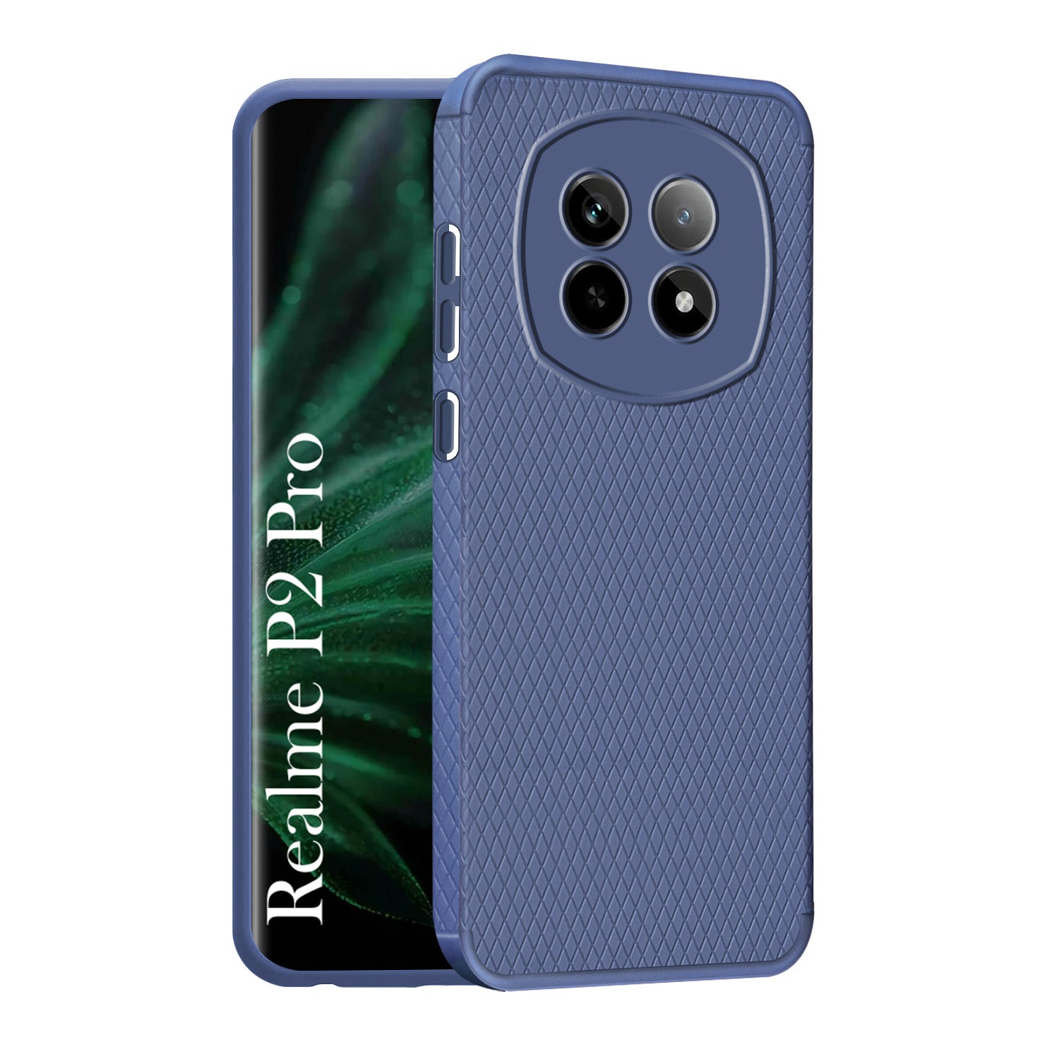 For Realme P2 Pro Back Cover Case (Liquid Silicone | Side Grip | Camera Protection)