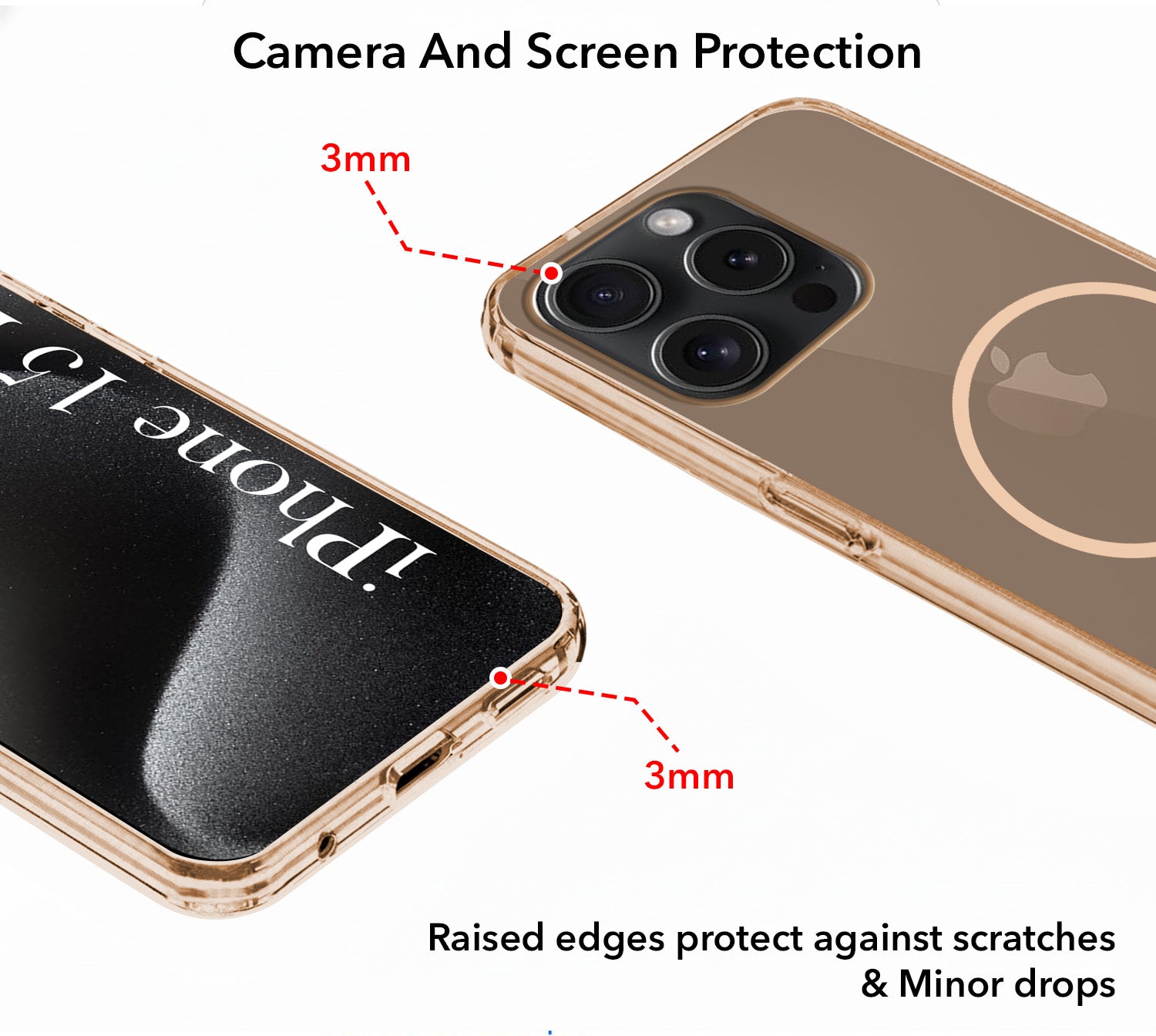 For Apple iPhone 15 Pro Back Cover Case Silicone (Slim Paper Thin | Camera Protection Bump | Minimalist Professional | Soft Flexible)