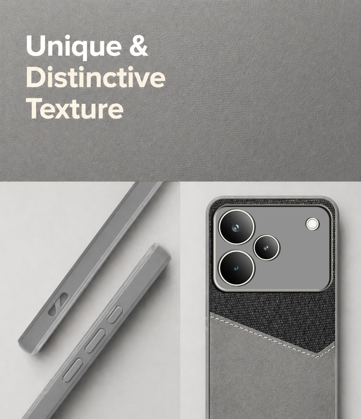 For Realme P4 Pro Back Cover Case (Dual PU Leather Stitch | Professional Minimalist | Soft and Flexible)