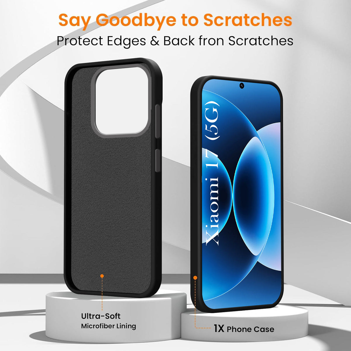 For Redmi 17 5G Back Cover Case Rubberised (Textured Grip Design| Micro-Fiber Cloth Inside | Slim and Light Weight | Soft Touch and Feel)