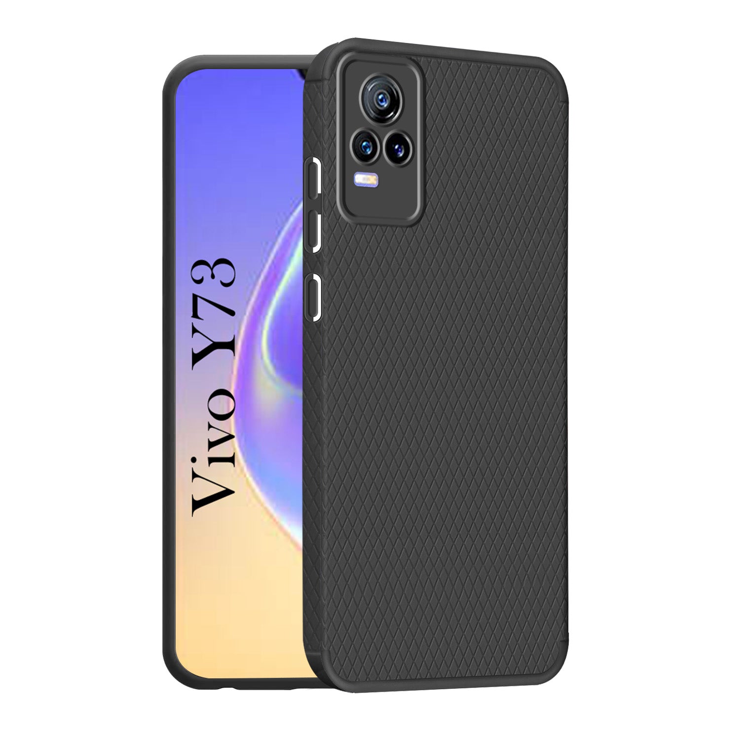 For Vivo Y73 Back Cover Case (Liquid Silicone | Side Grip | Camera Protection)