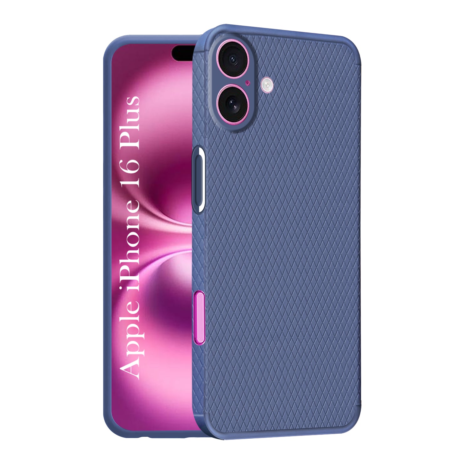 For Apple iPhone 16 Plus Back Cover Case (Liquid Silicone | Side Grip | Camera Protection)