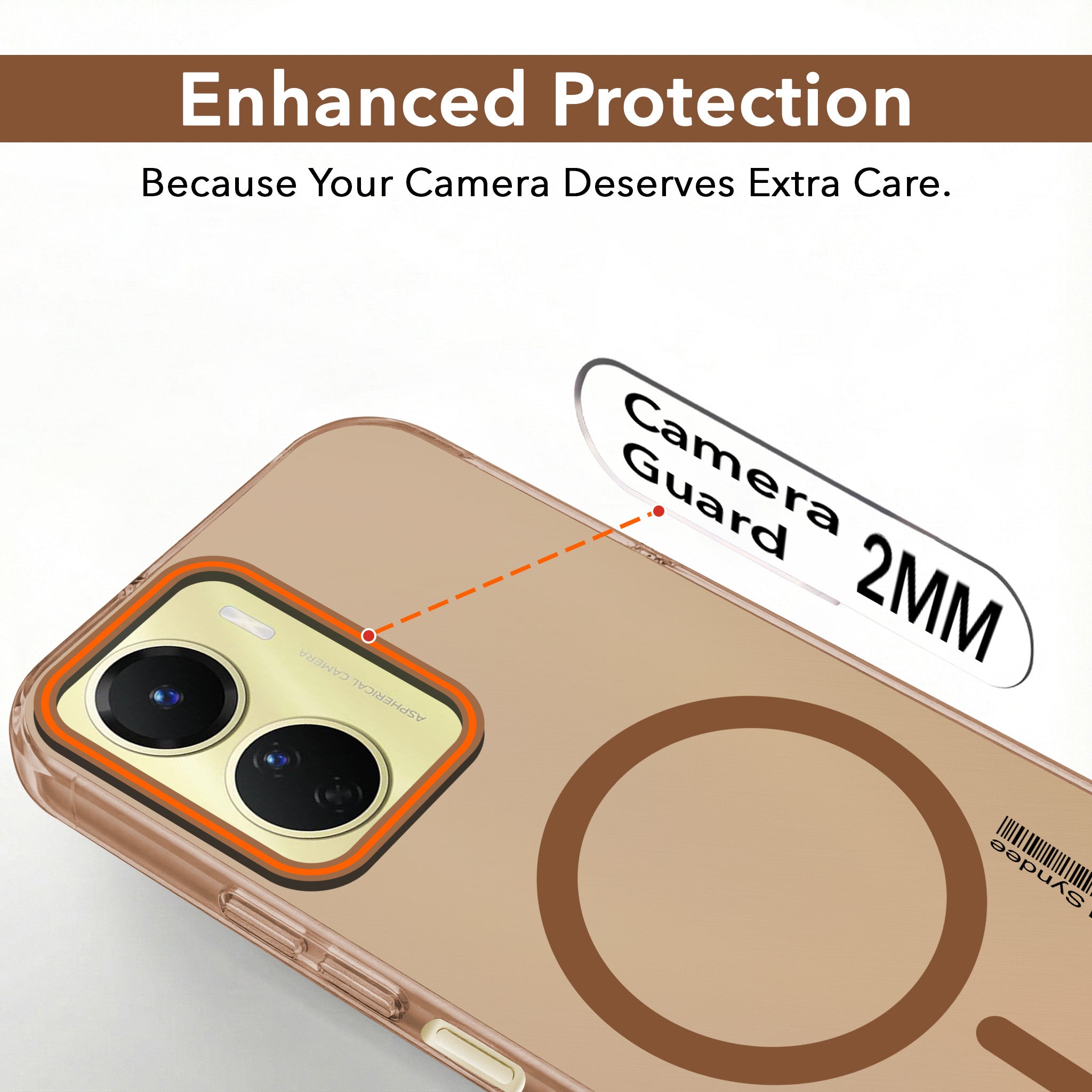 For Vivo Y16 Back Cover Case (Soft Touch | Camera Bump Protection | MagSafe Compatible | Matte Finish)