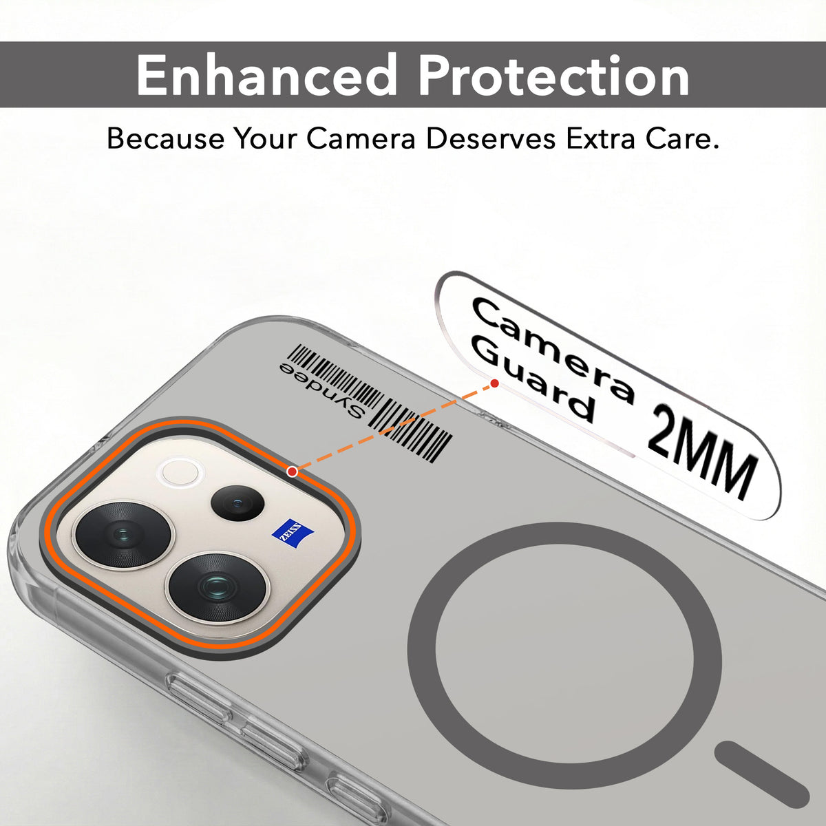 For Vivo V70 | Vivo V70 Elite 5G Back Cover Case (Soft Touch | Camera Bump Protection | MagSafe Compatible | Matte Finish)