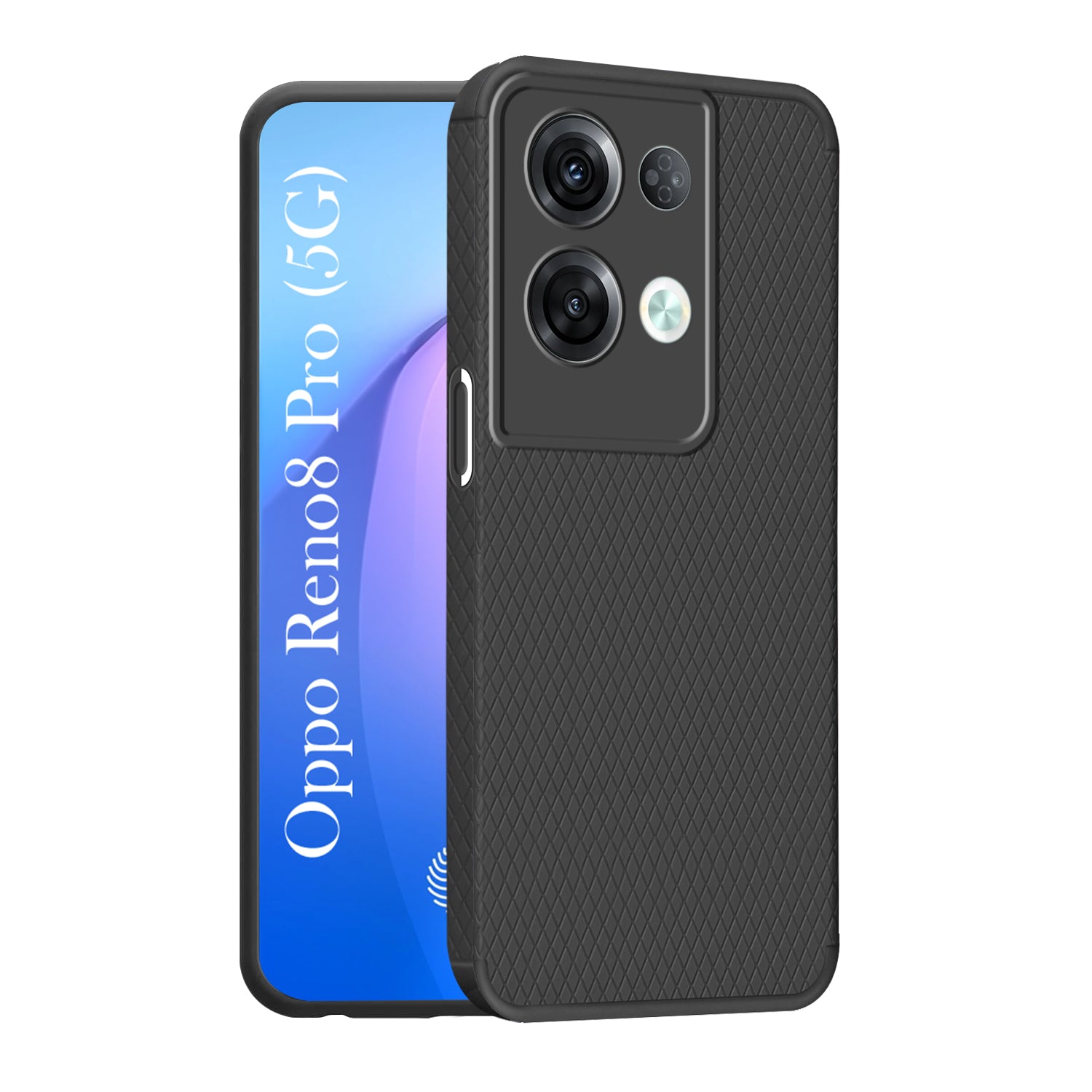 For Oppo Reno8 Pro 5G | Reno 8 Pro 5G Back Cover Case Liquid Silicone (Camera Protection | Side Grip Texture | Soft and Flexible)