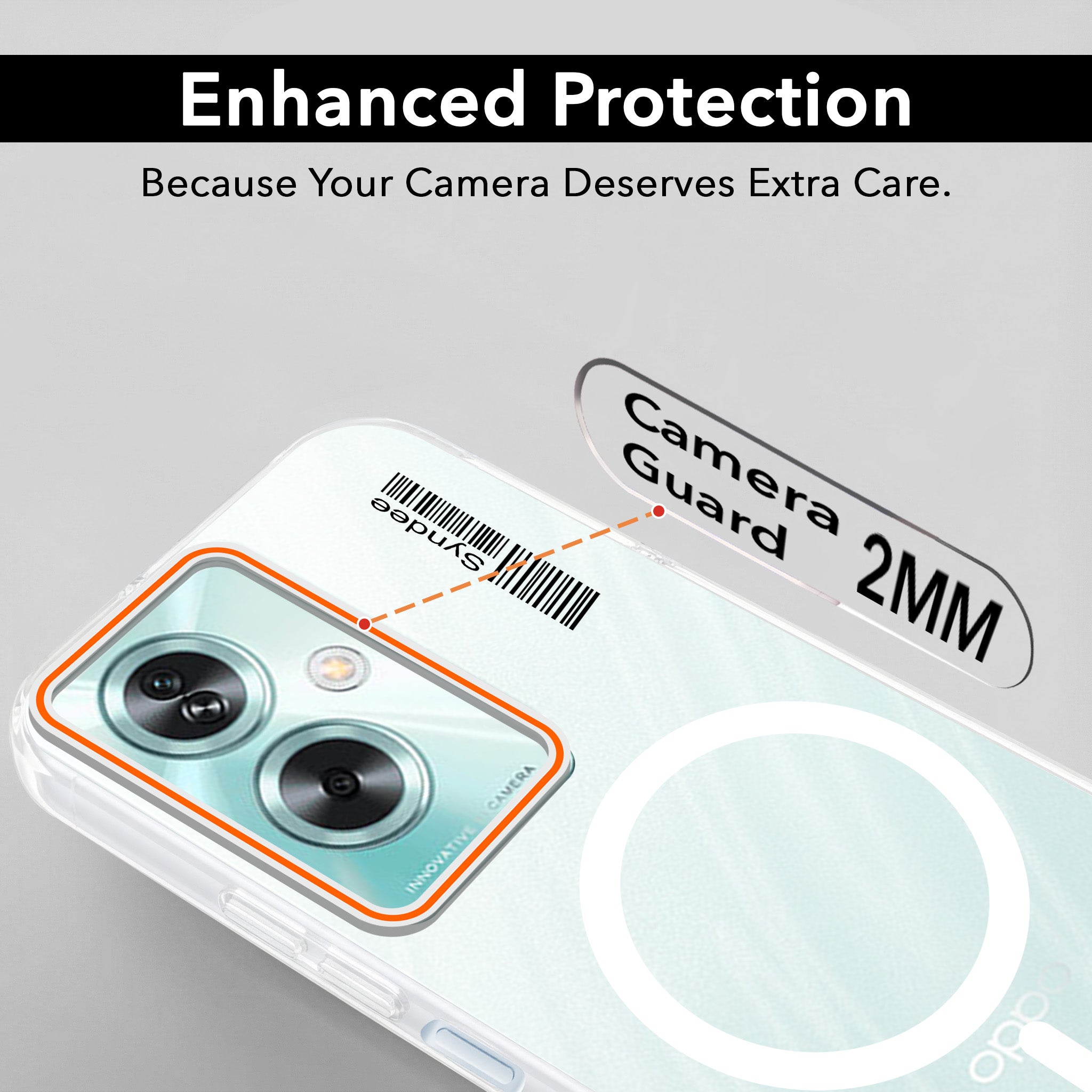 For Oppo A79 5G Back Cover Case (Soft Touch | Camera Bump Protection | MagSafe Compatible | Matte Finish)