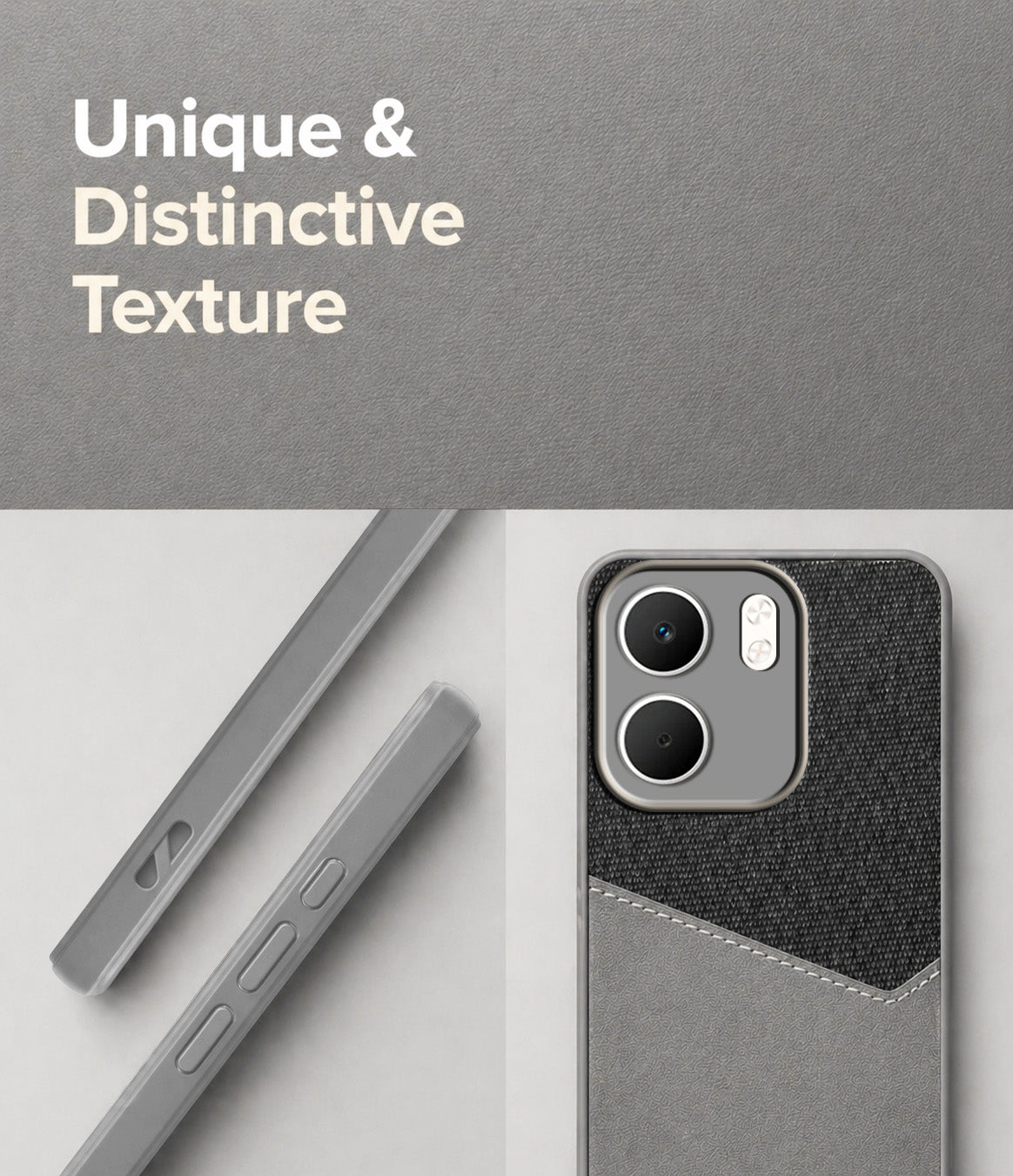 For Oppo A5X Back Cover Case (Dual PU Leather Stitch | Professional Minimalist | Soft and Flexible)