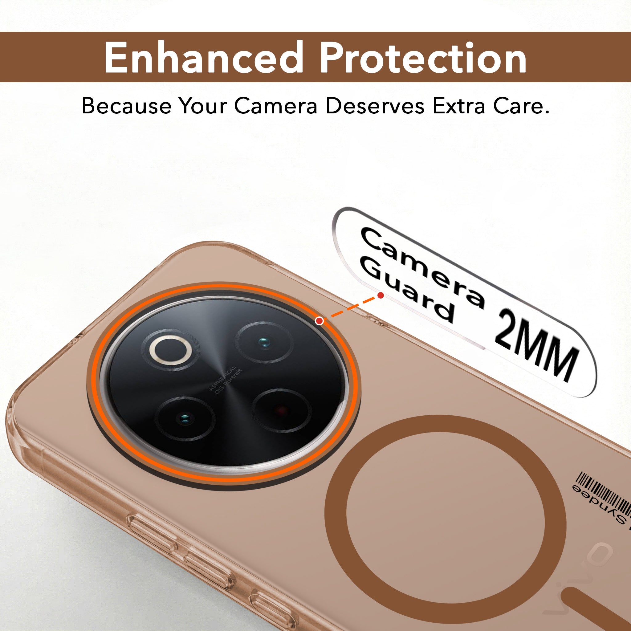 For Vivo T4 Back Cover Case (Soft Touch | Camera Bump Protection | MagSafe Compatible | Matte Finish)