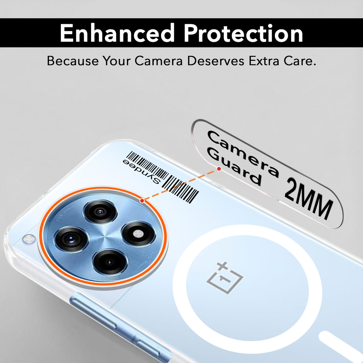 For OnePlus 12R 5G Back Cover Case (Soft Touch | Camera Bump Protection | MagSafe Compatible | Matte Finish)