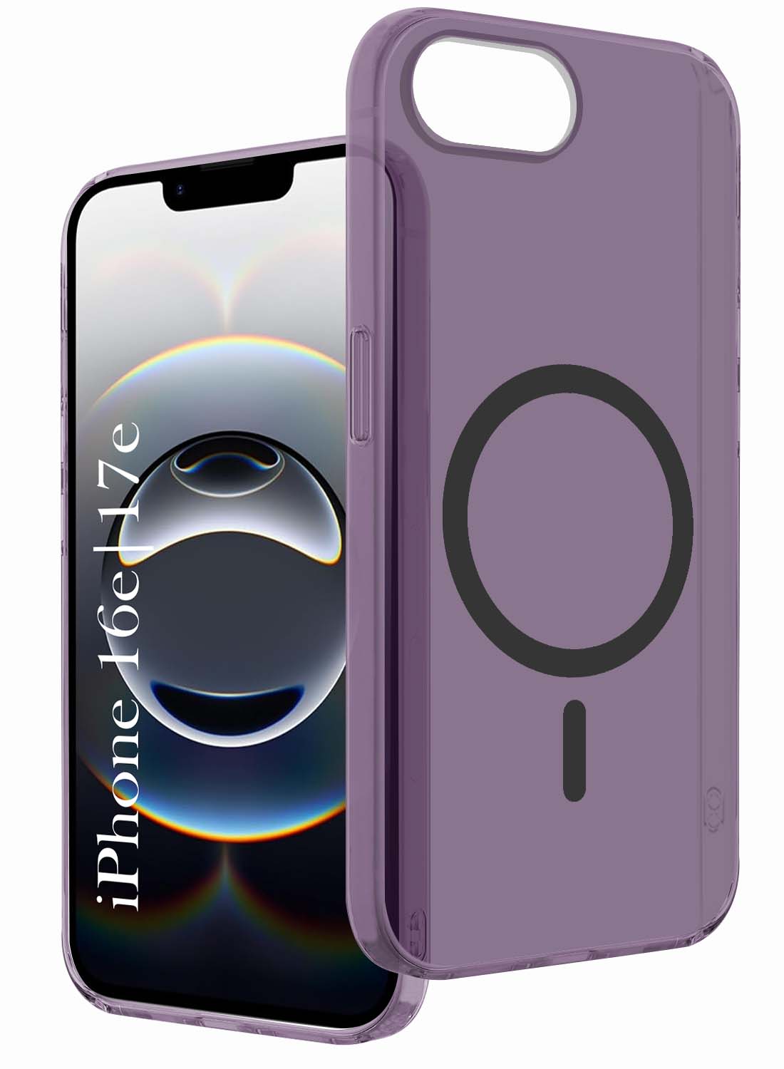 For iPhone 16e | iPhone 17e Back Cover Case (Frosted Matte Feel | MagSafe Compatible Wireless Charging | Polycarbonate Material)