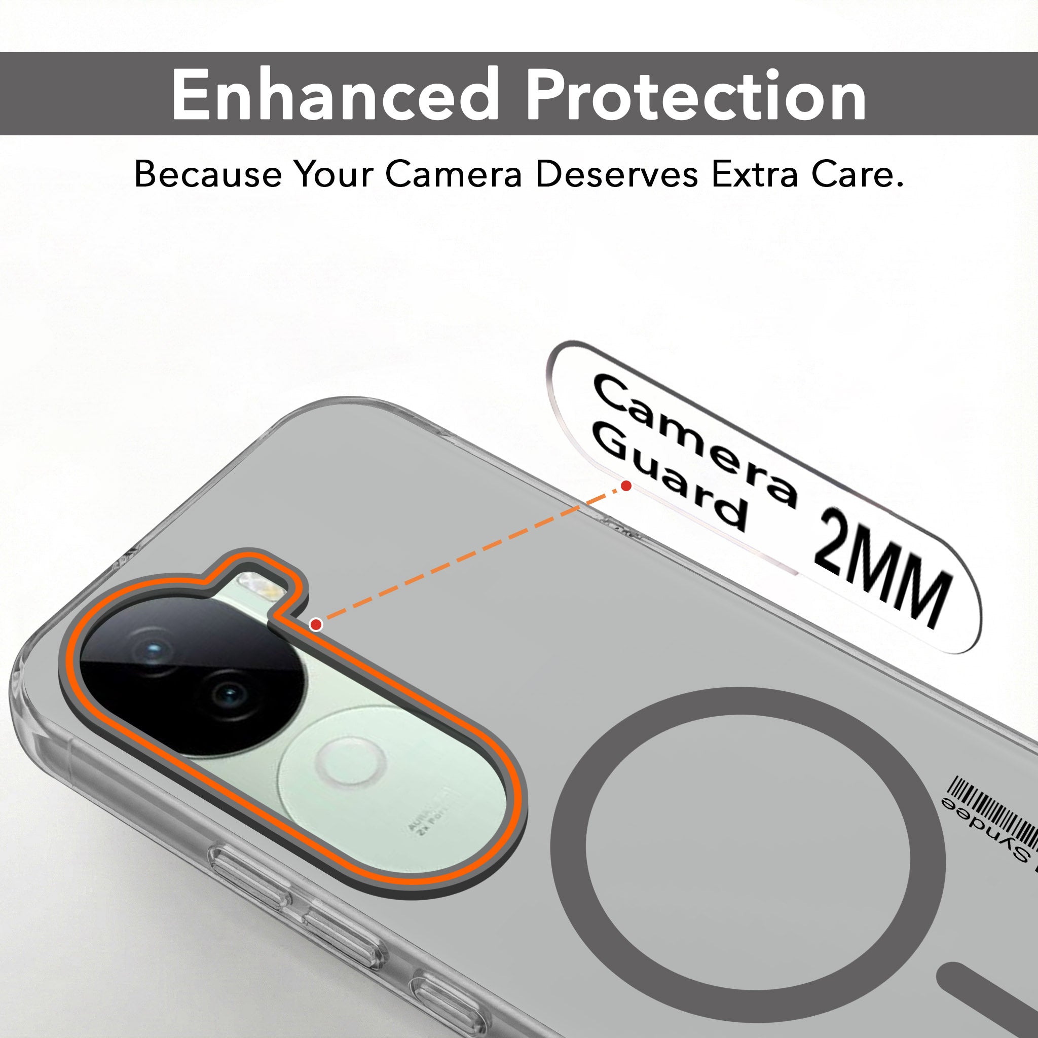 For Vivo V40e Back Cover Case (Soft Touch | Camera Bump Protection | MagSafe Compatible | Matte Finish)