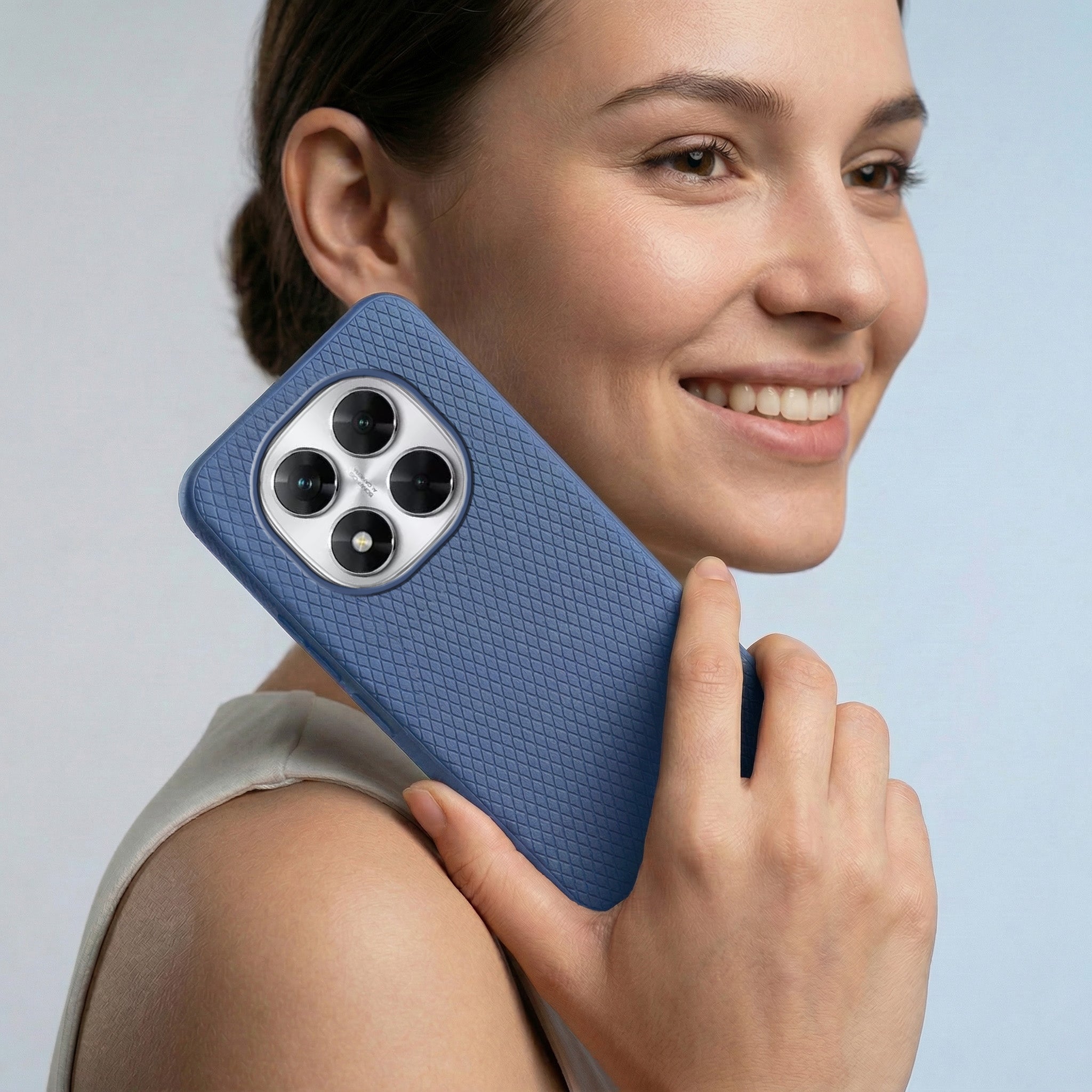 For Xiaomi Poco X7 Combo with Back Cover and 9H Tempered Glass (Liquid Silicone | Camera Protection | Oleophobic Coating Screen Glass)