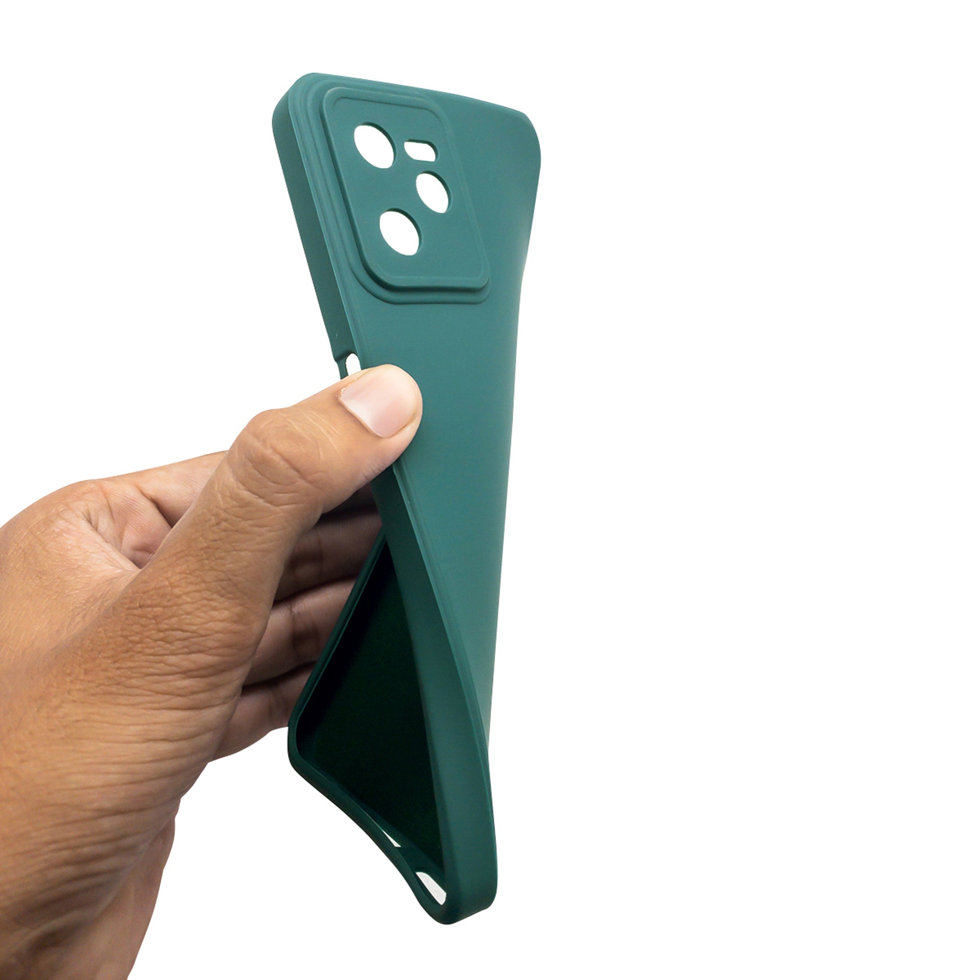 For Vivo V60 | Vivo T4 Pro Back Cover Case (Matte Finish Silicone with Inside Fiber cloth)