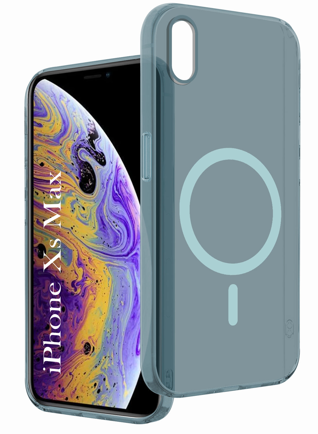 For Apple iPhone Xs Max Back Cover Case (Frosted Matte Feel | MagSafe Compatible Wireless Charging | Polycarbonate Material)