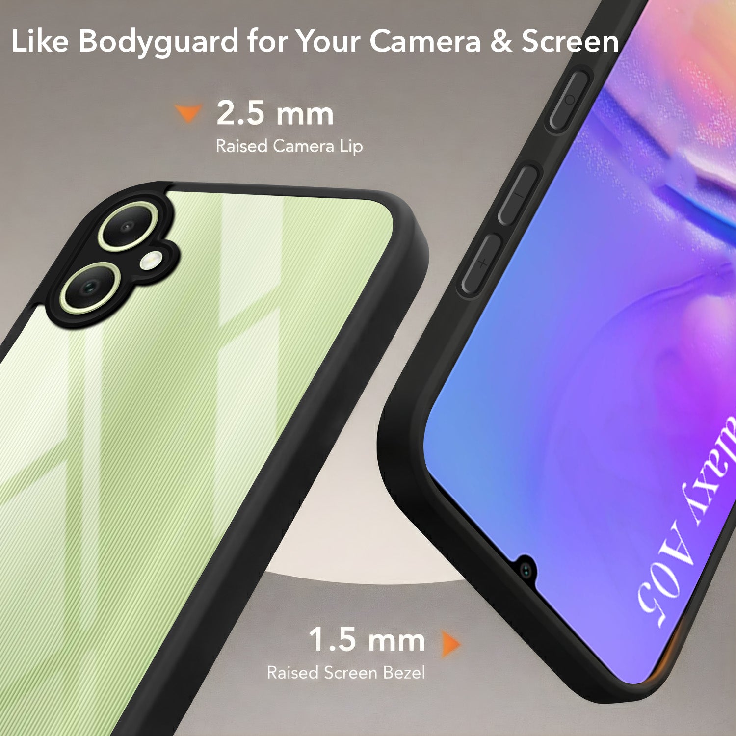 For Samsung Galaxy A05 Back Cover Case (Built-in Stand | Lifetime Anti Yellow | Kickstand Shockproof | Camera Protection | MagSafe Compatible)