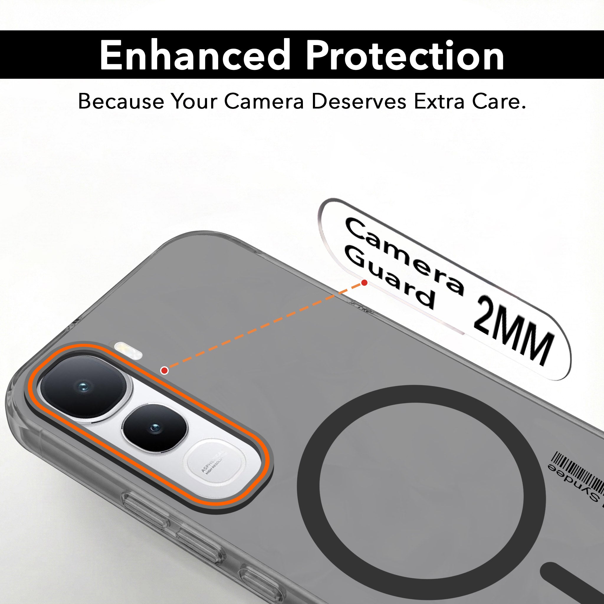For Vivo Y400 Back Cover Case (Soft Touch | Camera Bump Protection | MagSafe Compatible | Matte Finish)