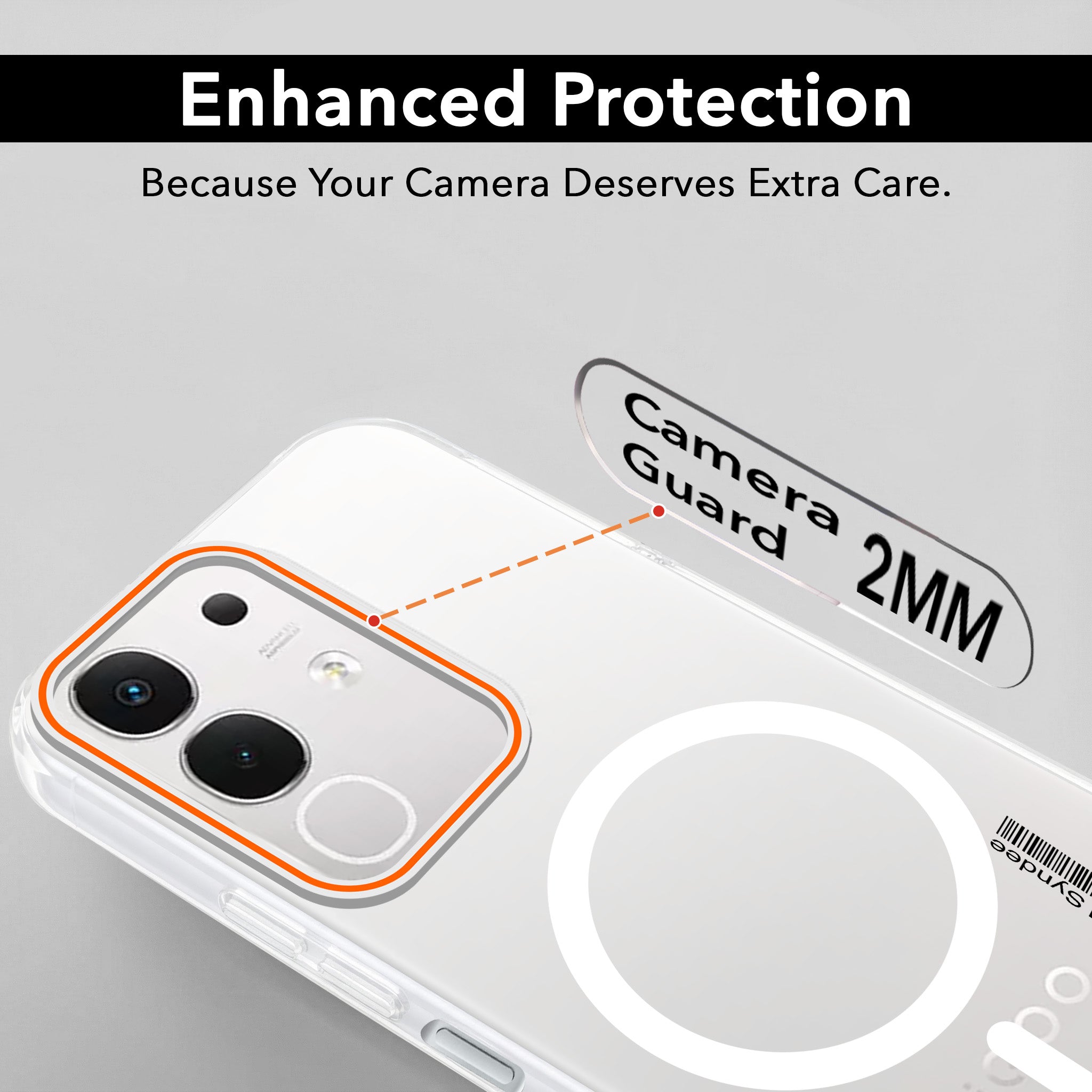 For Vivo iQOO Z10x Back Cover Case (Soft Touch | Camera Bump Protection | MagSafe Compatible | Matte Finish)