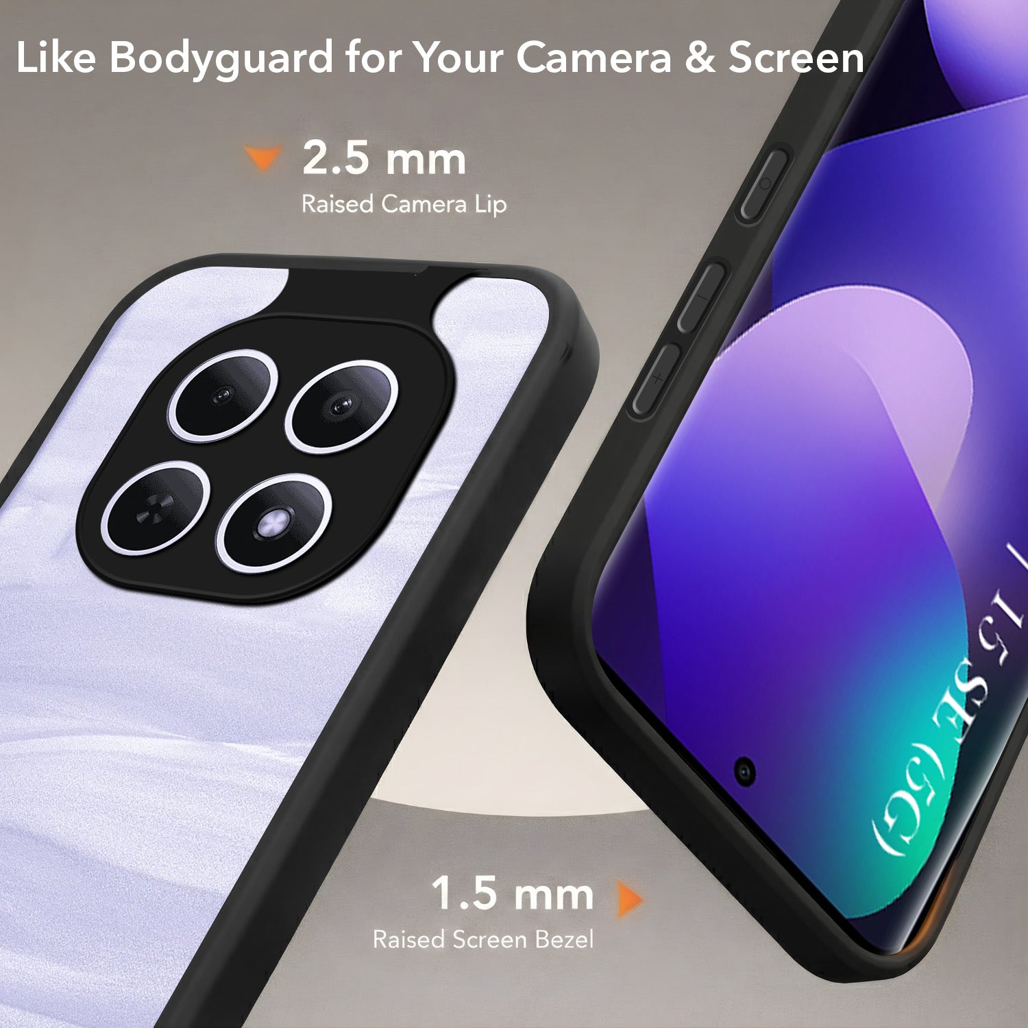 For Redmi note 15 | Redmi note 15 SE (5G) Back Cover Case (Built-in Stand | Lifetime Anti Yellow | Kickstand Shockproof | Camera Protection | MagSafe Compatible)
