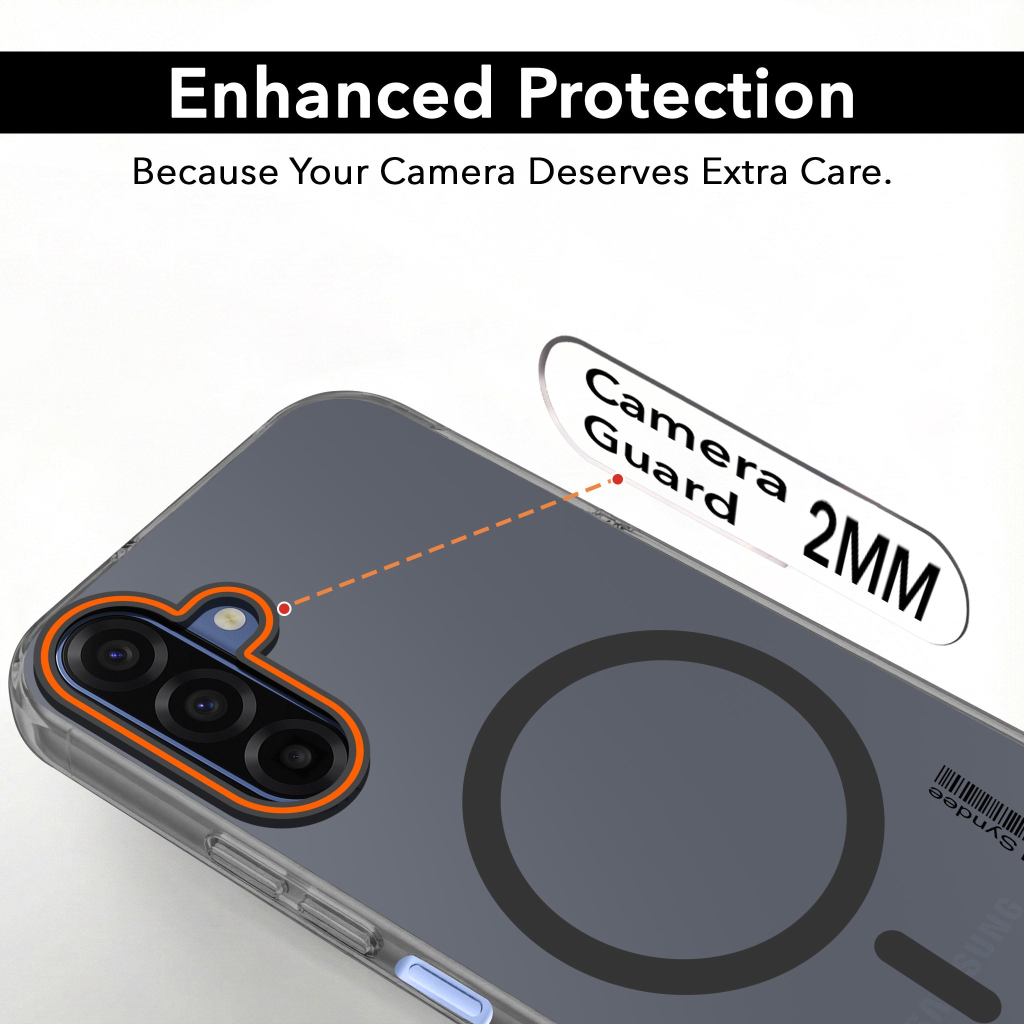 For Samsung Galaxy A17 | Samsung F17 | Samsung M17 5G Back Cover Case (Soft Touch | Camera Bump Protection | MagSafe Compatible | Matte Finish)