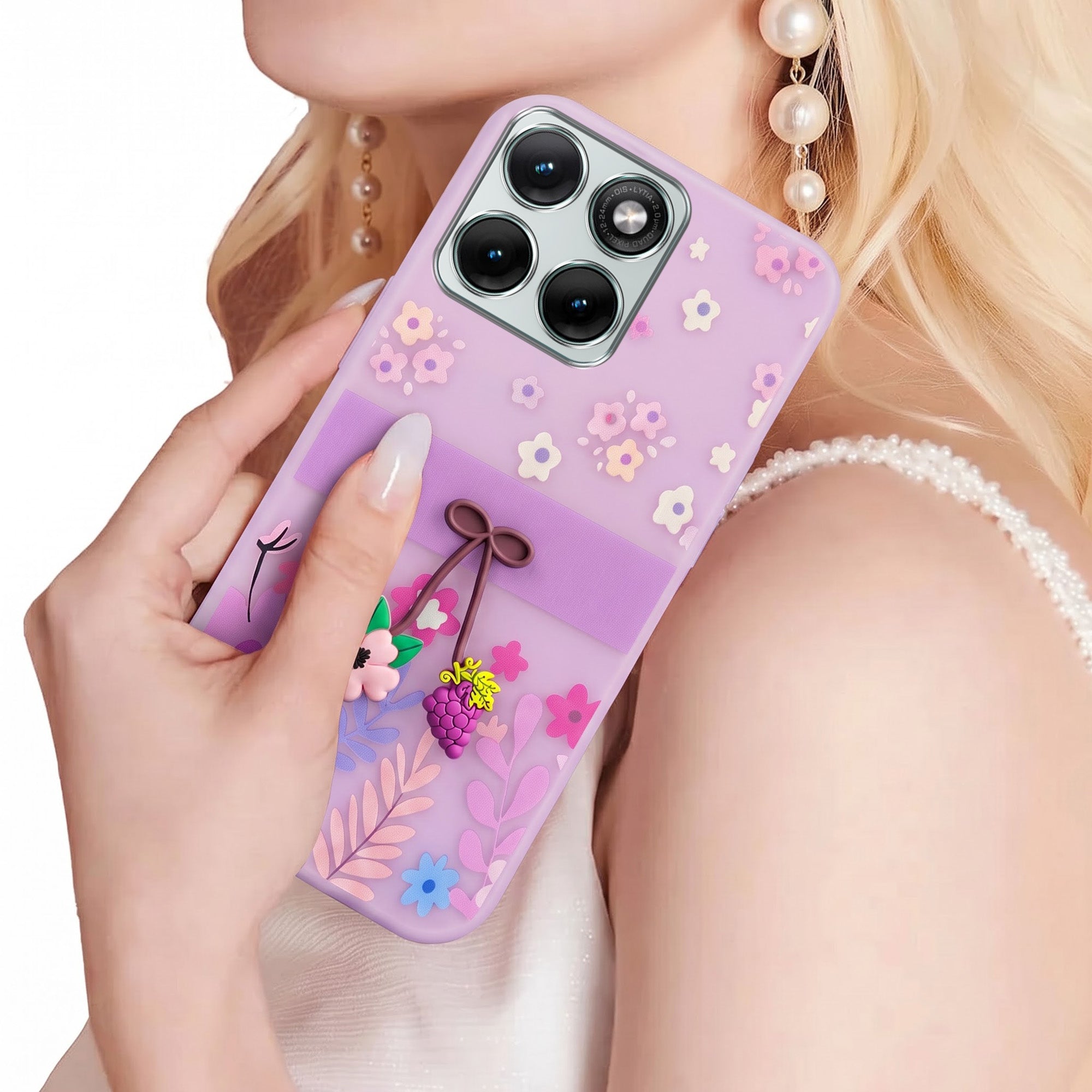 For Motorola Moto Edge 70 Fusion Back Cover Case (3D Cute Cartoons | Hard Back Side Soft | Matte Premium Finish | HD Printing)