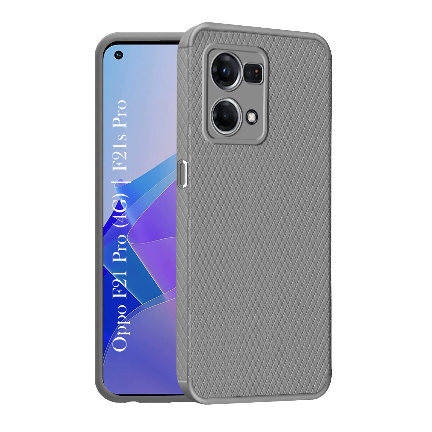 For Oppo F21 Pro 4G | F21s Pro Back Cover Case (Liquid Silicone | Side Grip | Camera Protection)
