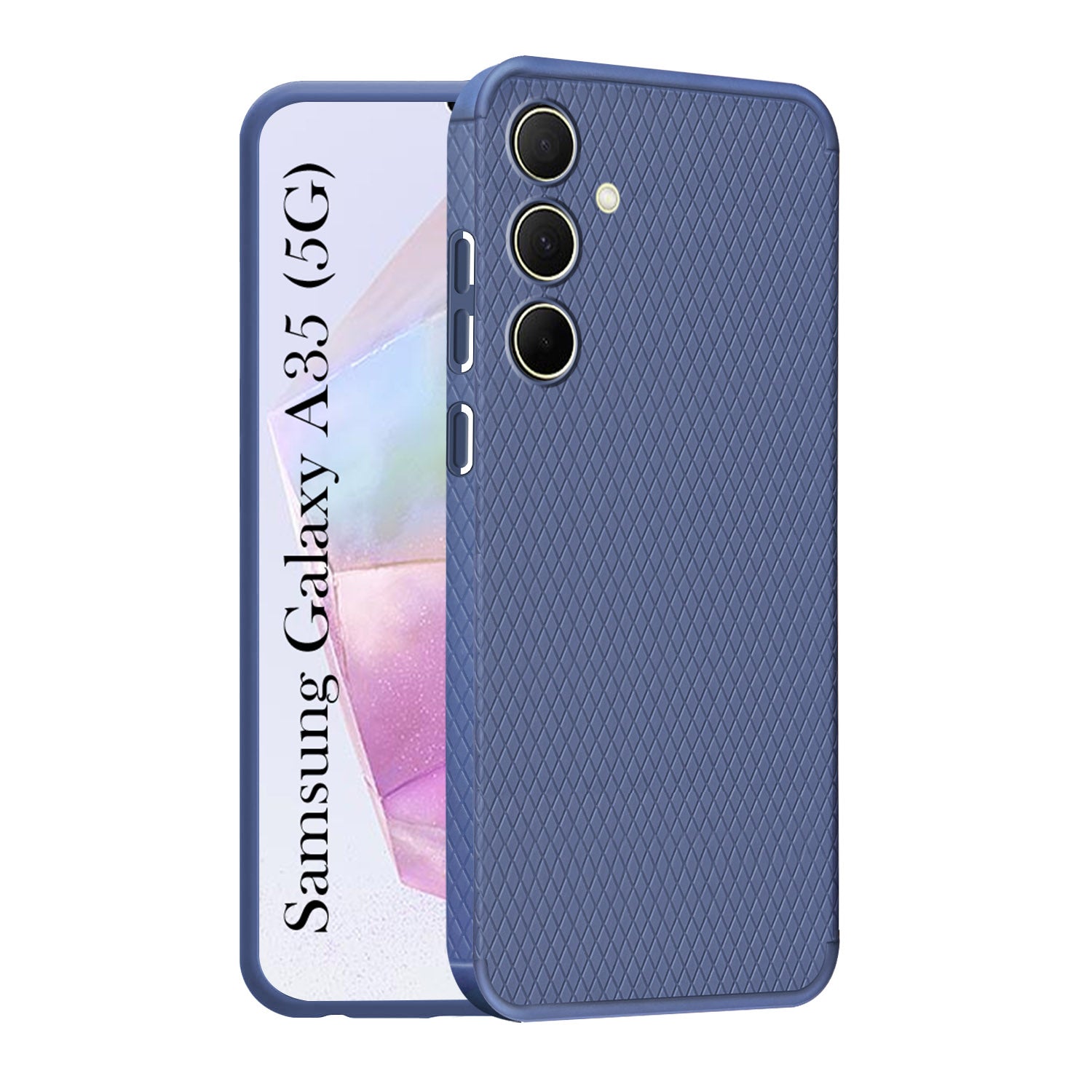 For Samsung Galaxy A35 5G Back Cover Case (Liquid Silicone | Side Grip | Camera Protection)