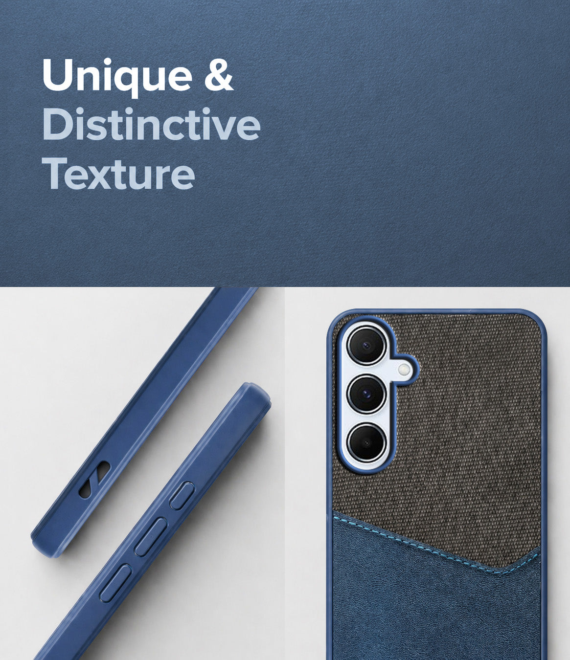 For Samsung Galaxy A55 5G Back Cover Case (Dual PU Leather Stitch | Professional Minimalist | Soft and Flexible)