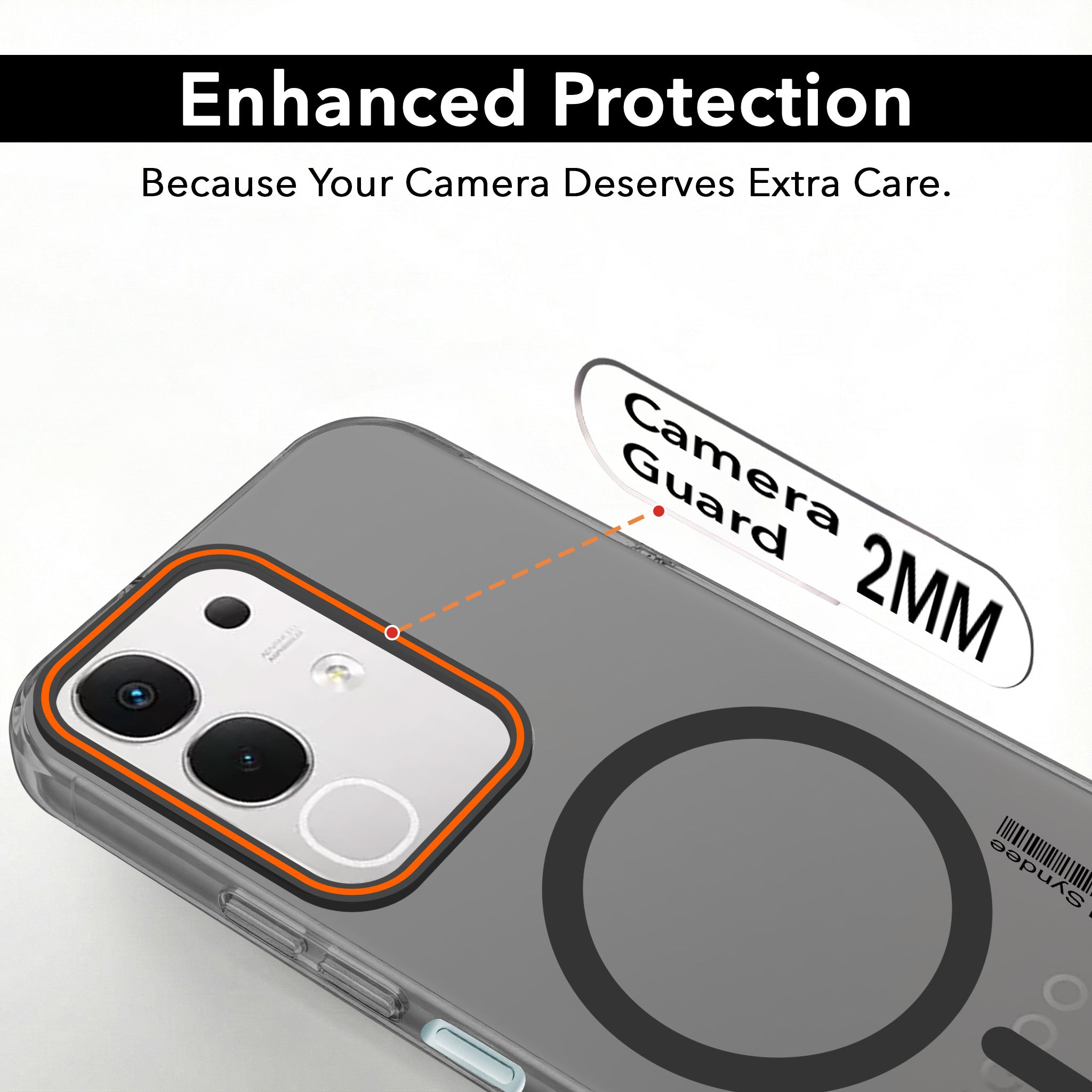 For Vivo iQOO Z10x Back Cover Case (Soft Touch | Camera Bump Protection | MagSafe Compatible | Matte Finish)