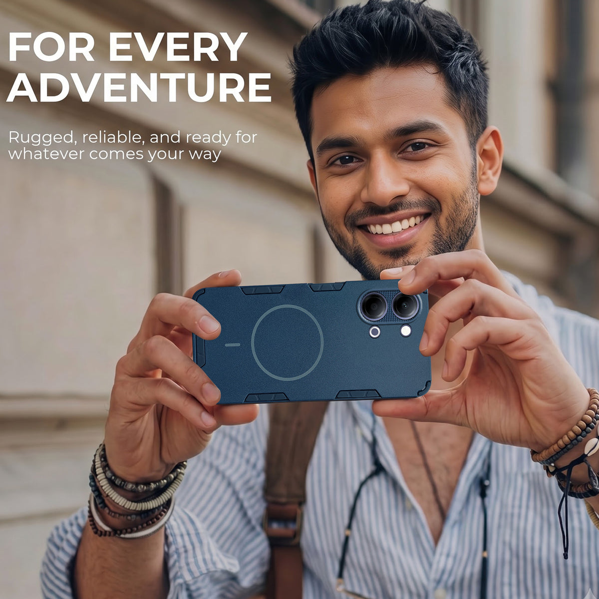 For Vivo iQOO Z11 Lite Back Cover Case (Slim Hybrid Armor | Shockproof Camera Protection | Rugged Dual Layer)