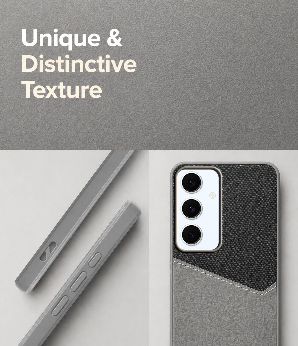 For Samsung Galaxy S24 FE Back Cover Case (Dual PU Leather Stitch | Professional Minimalist | Soft and Flexible)