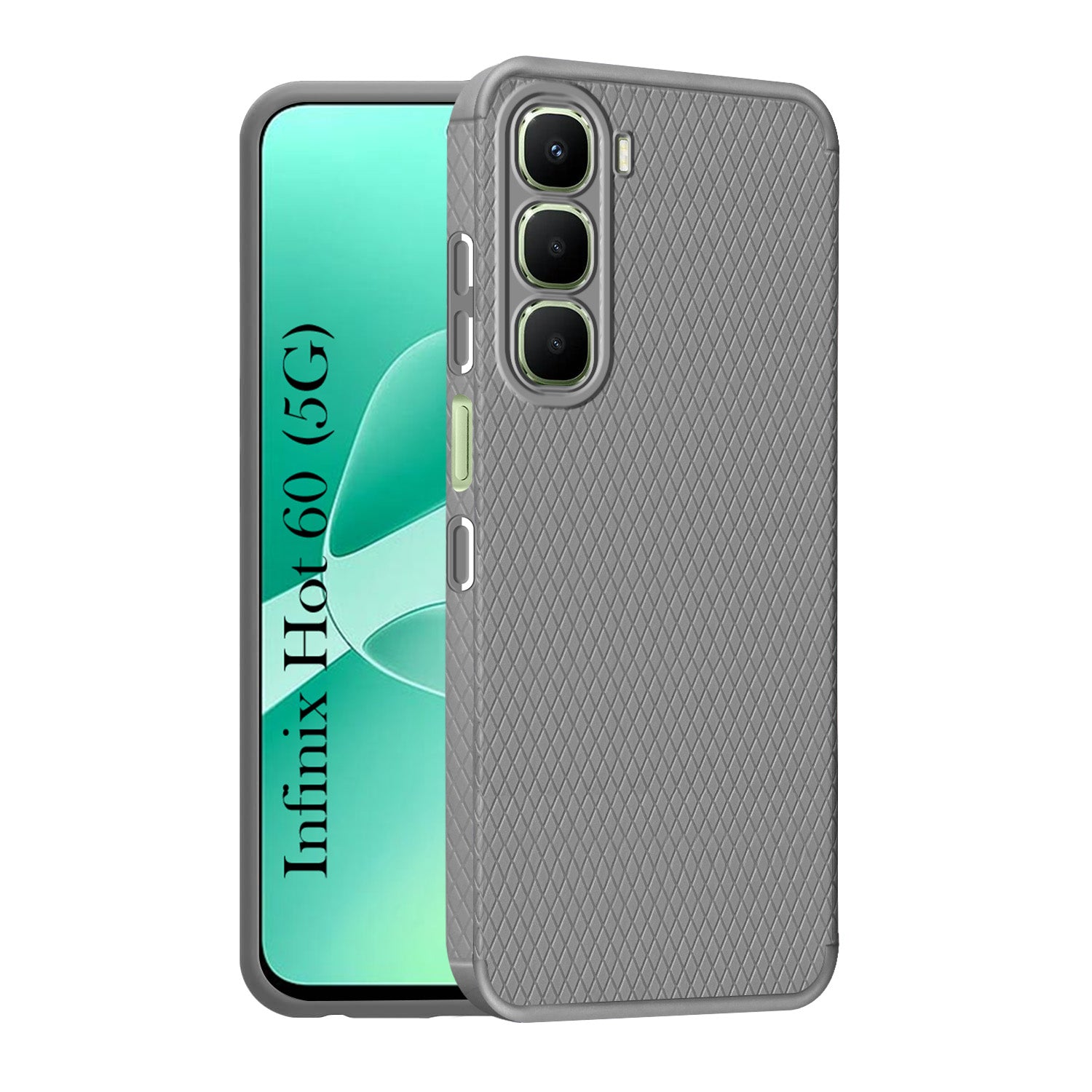For Infinix Hot 60 5G Back Cover Case (Liquid Silicone | Side Grip | Camera Protection)