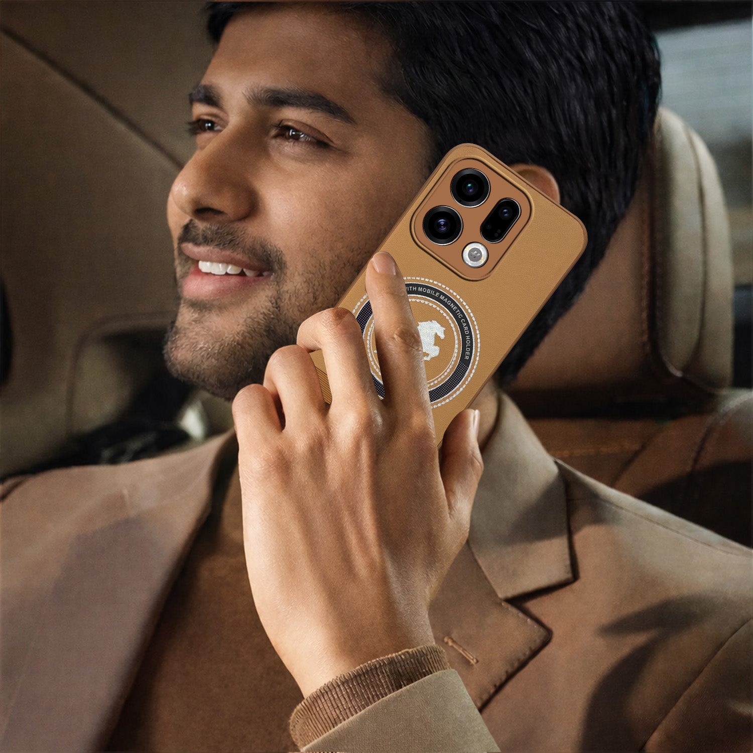 For Oppo Find X9 | Oppo Find X9s Back Cover Case PU Leather Finish (Professional Minimalist Texture | MagSafe Compatile | Camera Protection | Sleek Sober Formal)