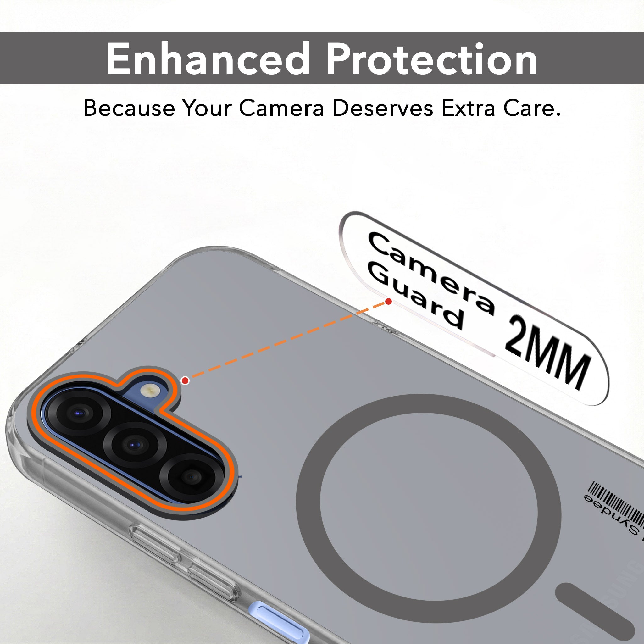For Samsung Galaxy A17 | Samsung F17 | Samsung M17 5G Back Cover Case (Soft Touch | Camera Bump Protection | MagSafe Compatible | Matte Finish)