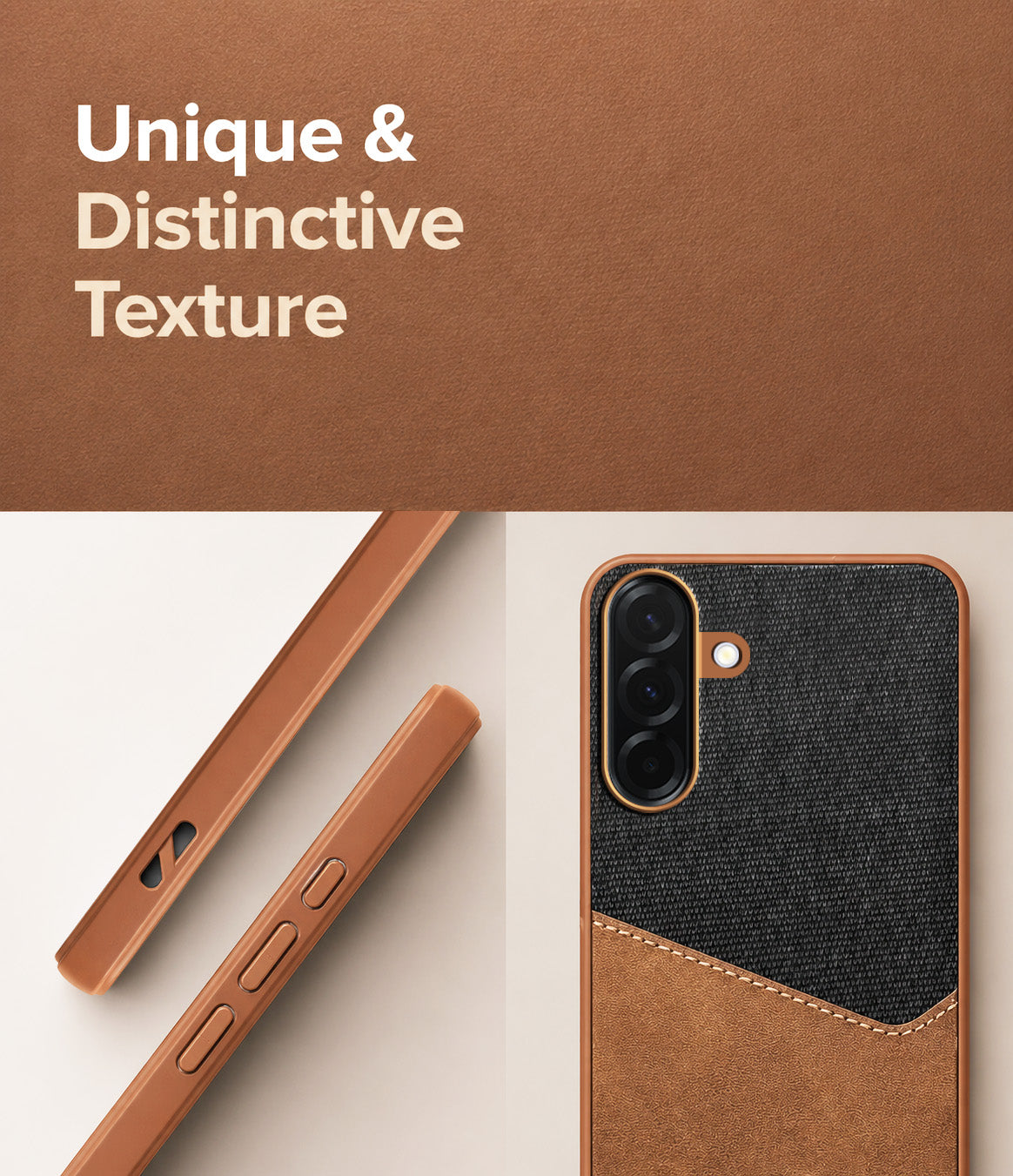For Samsung Galaxy A36 5G Back Cover Case (Dual PU Leather Stitch | Professional Minimalist | Soft and Flexible)