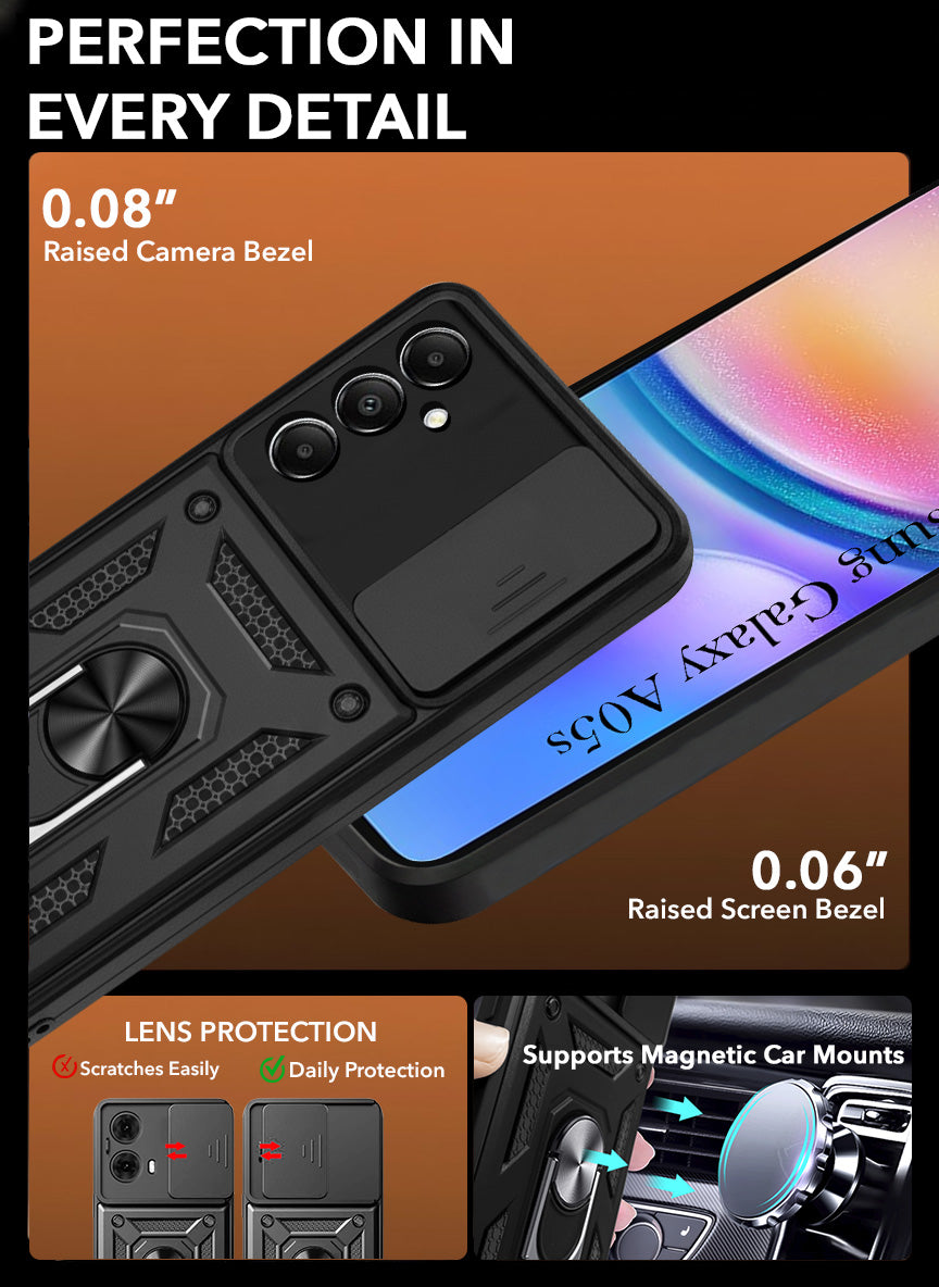 For Samsung Galaxy A05s Back Cover Case (Hybrid Dual Armor Polycarbonate)