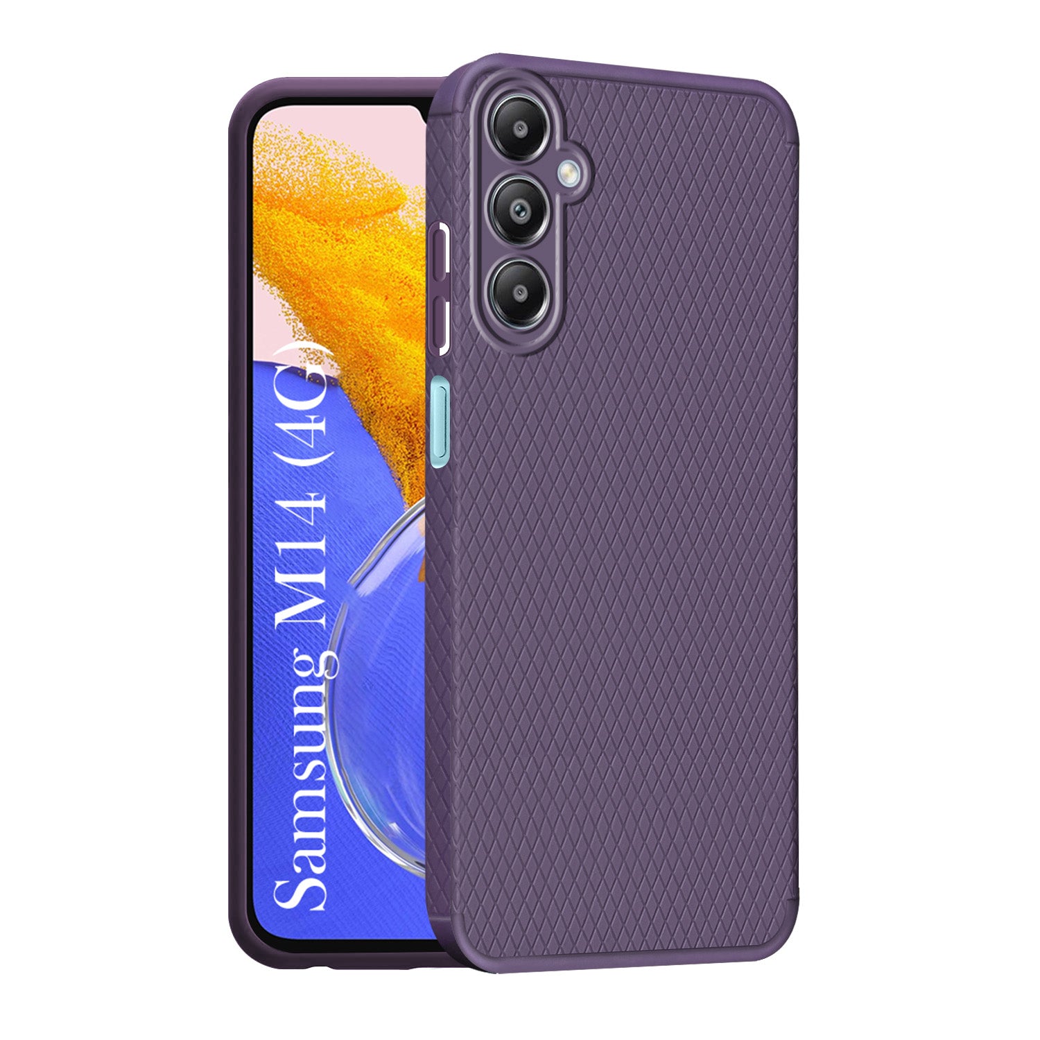 For Samsung Galaxy M14 4G Back Cover Case (Liquid Silicone | Side Grip | Camera Protection)